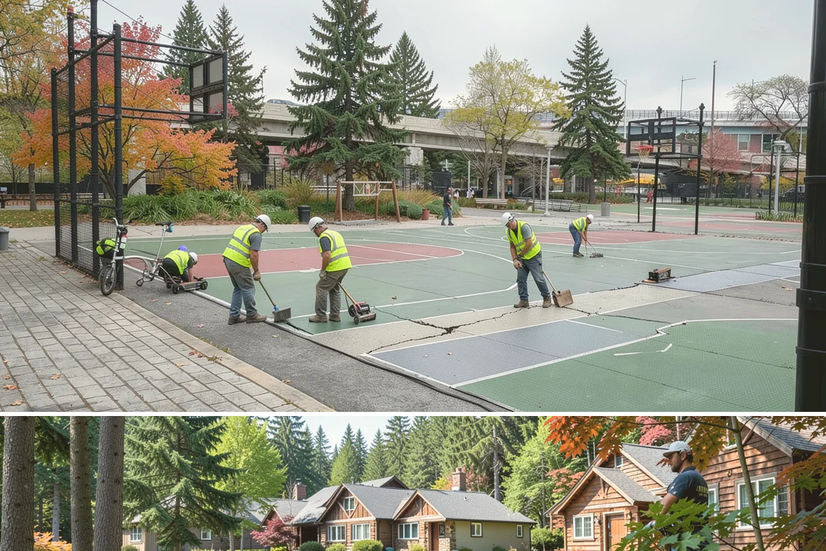 Park Irrigation in Edgewood, Pierce County, WA - Startups and programming begin in spring, active management runs through summer, and winterization occurs in late fall.