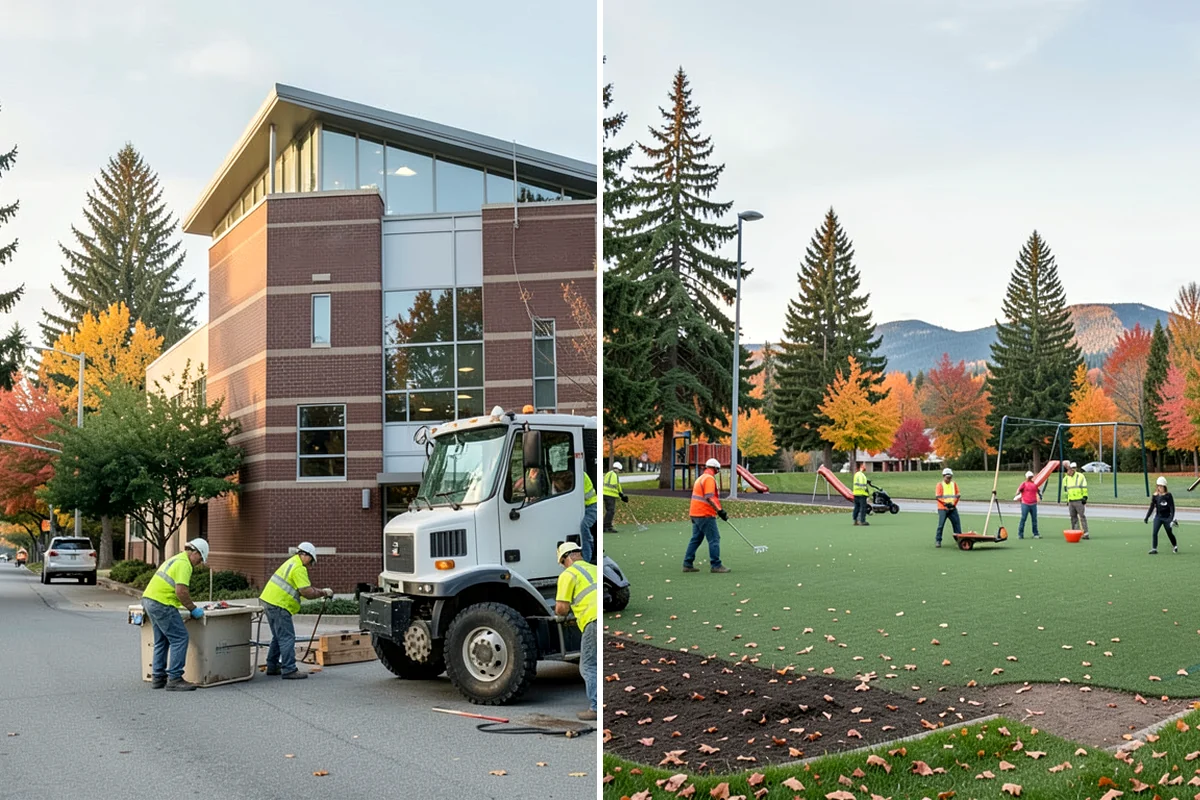 Park Irrigation in Gig Harbor, Pierce County, WA - Inspect controllers, valves, and heads across each park