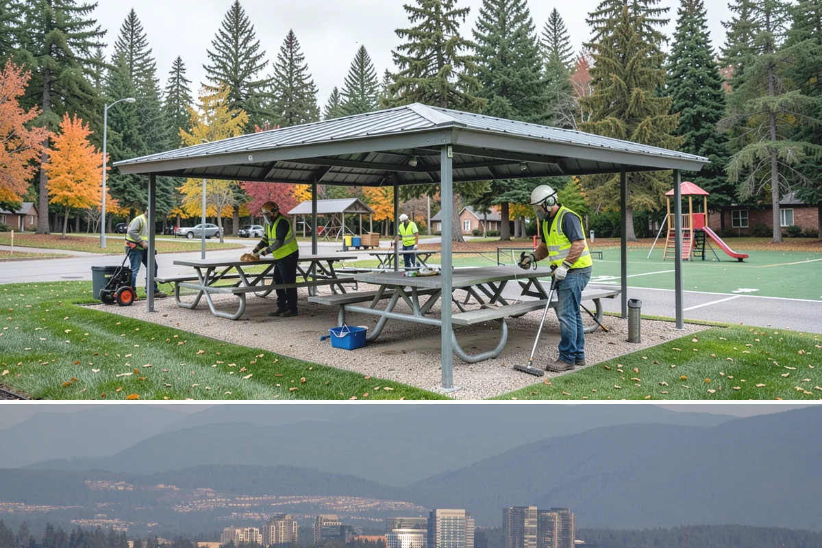 Park Irrigation in Medina, King County, WA - Startups and programming begin in spring, active management runs through summer, and winterization occurs in late fall.