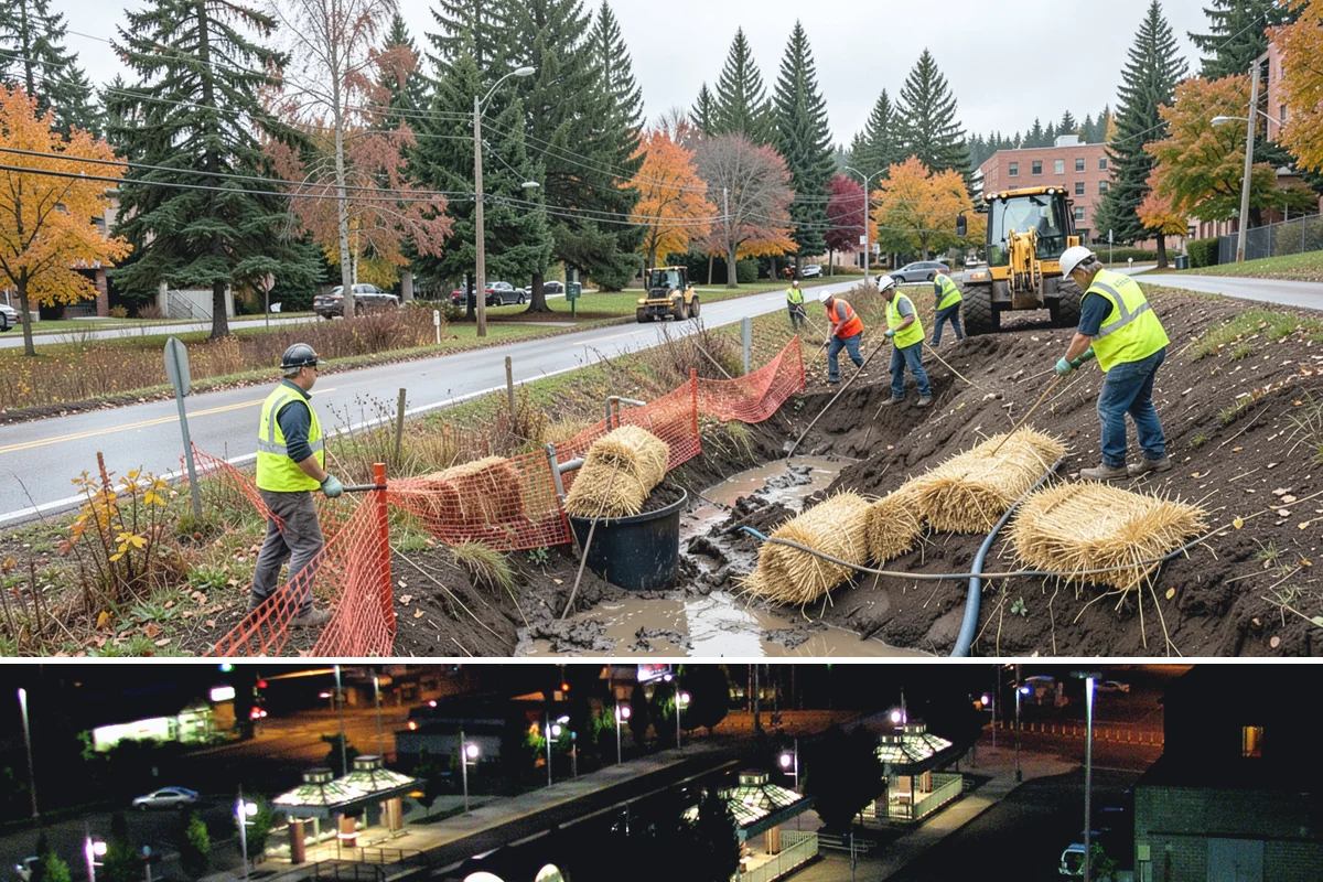 Park Landscape Maintenance in Auburn, King County, WA - Peak mowing and bed care span spring through early fall, while wet-season work shifts to leaf cleanup, drainage clearing, and...
