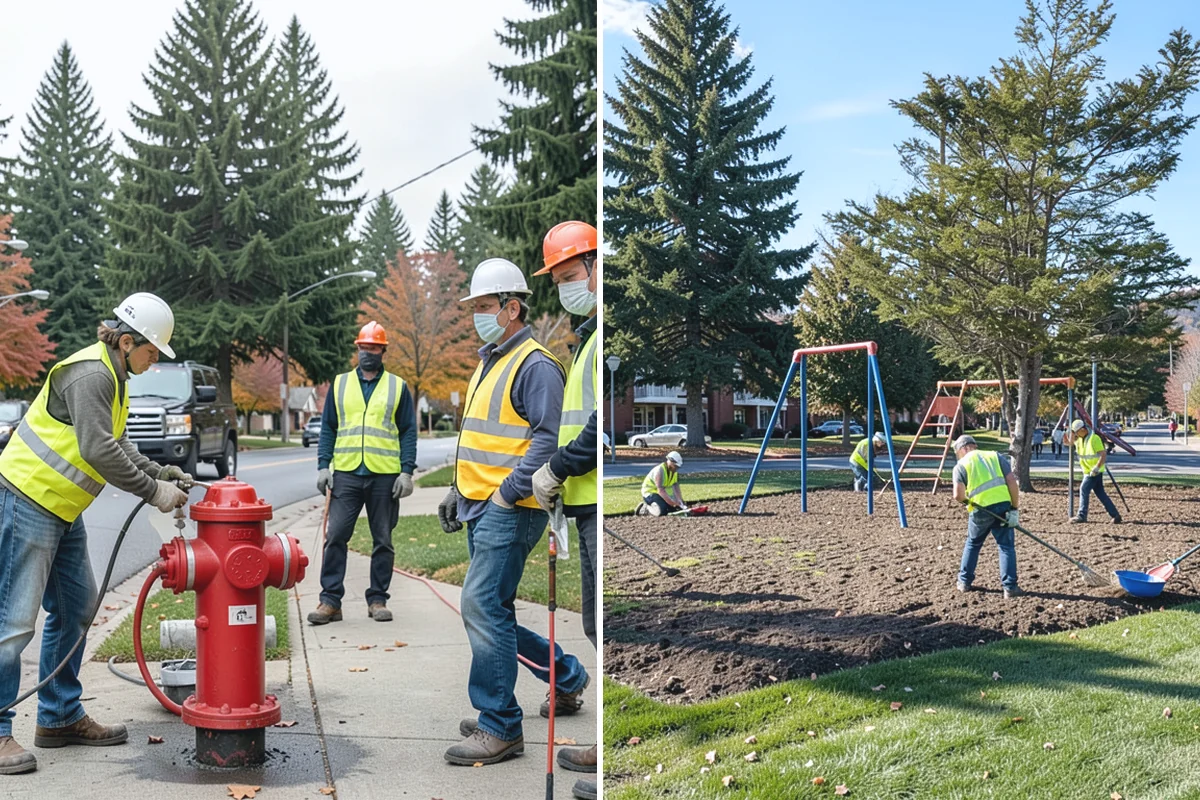 Park Landscape Maintenance in Beaux Arts Village, King County, WA - Map each park zone and set turf, bed, and pathway standards