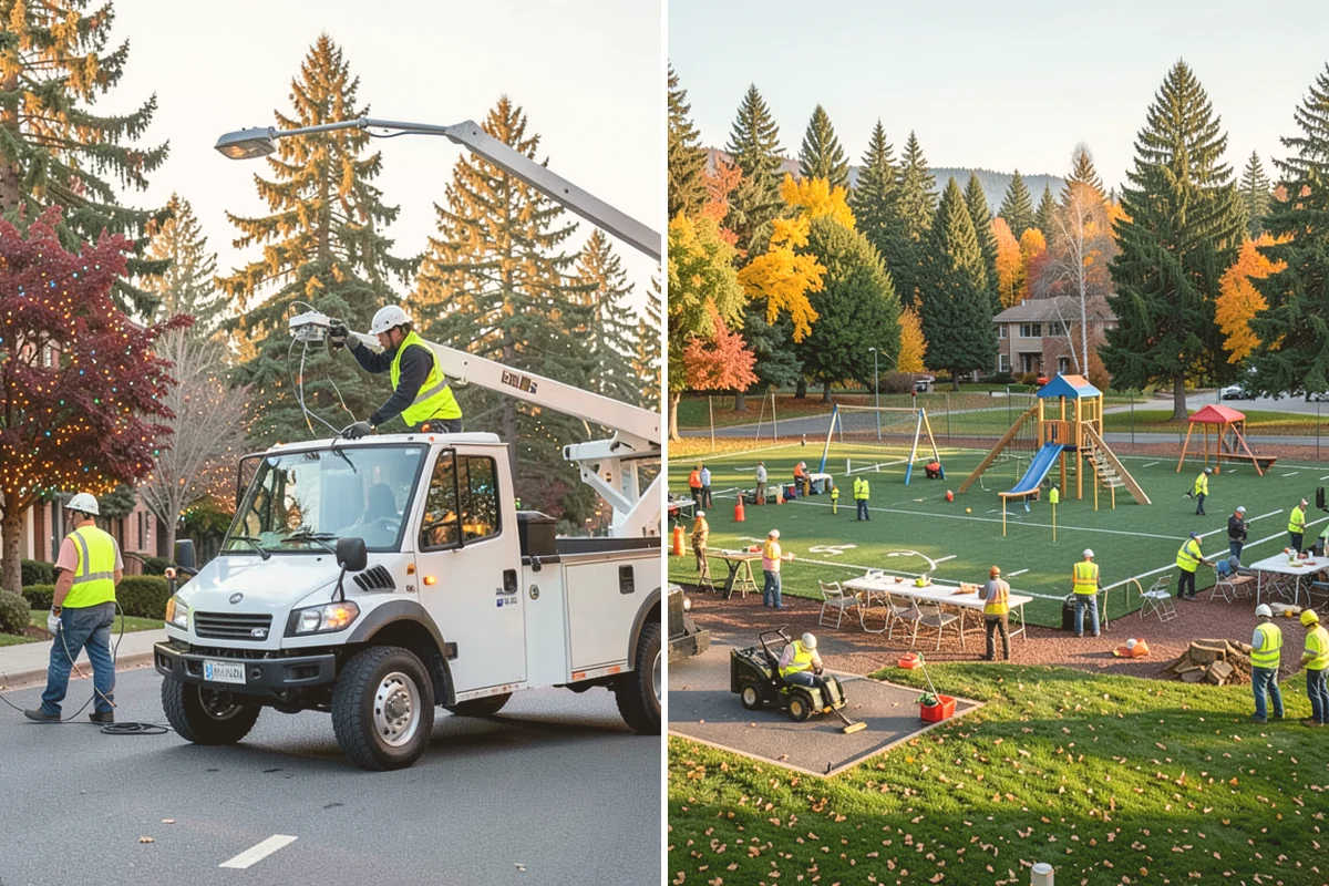 Park Landscape Maintenance in Bothell, King County, WA - Map each park zone and set turf, bed, and pathway standards
