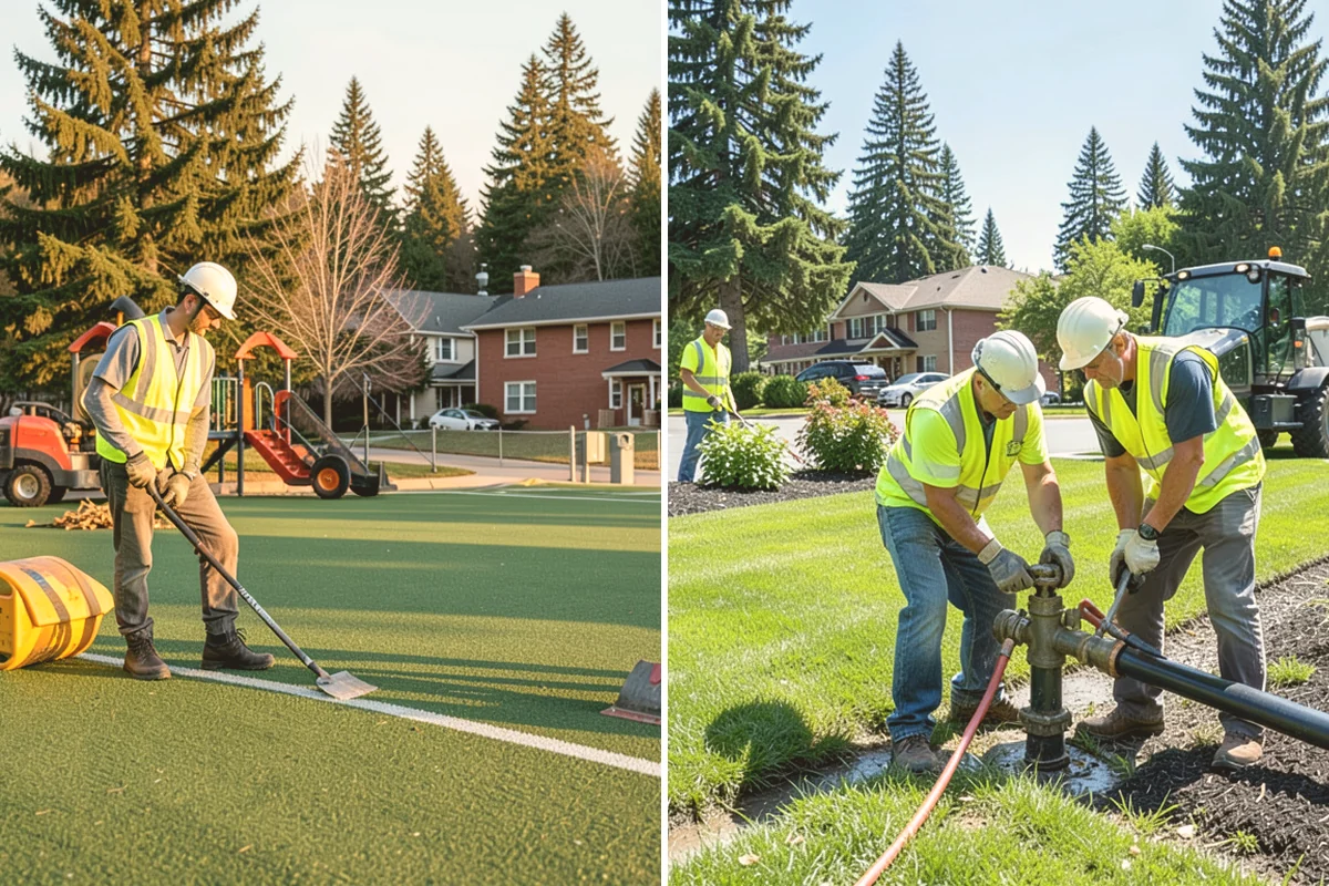 Park Landscape Maintenance in Brier, Snohomish County, WA - Map each park zone and set turf, bed, and pathway standards