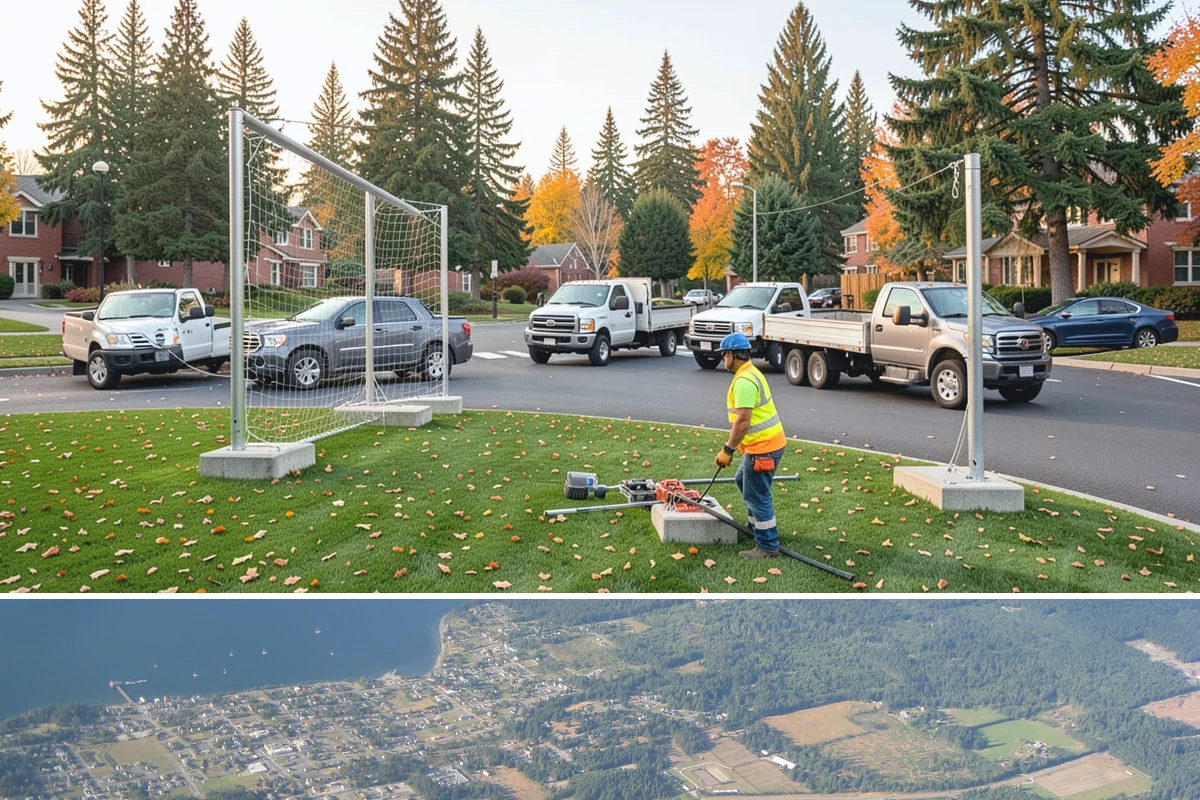Park Landscape Maintenance in Coupeville, Island County, WA - Peak mowing and bed care span spring through early fall, while wet-season work shifts to leaf cleanup, drainage clearing, and...
