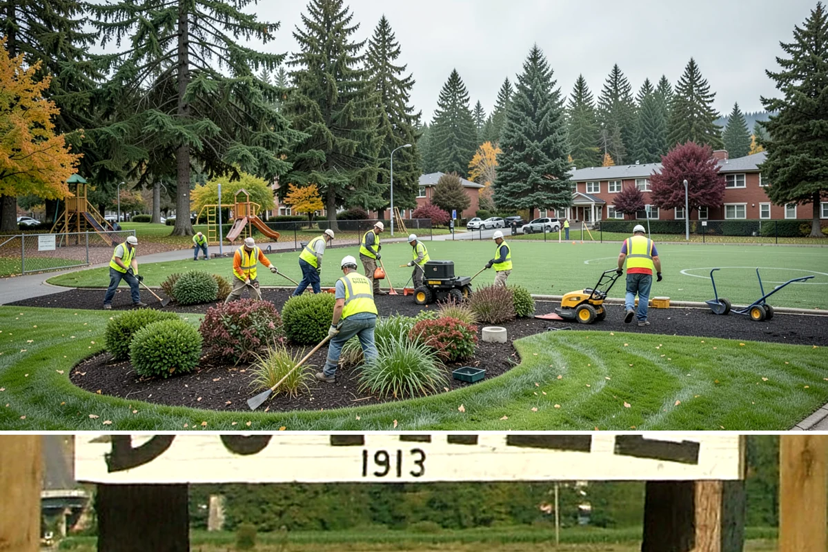 Park Landscape Maintenance in Duvall, King County, WA - Peak mowing and bed care span spring through early fall, while wet-season work shifts to leaf cleanup, drainage clearing, and...
