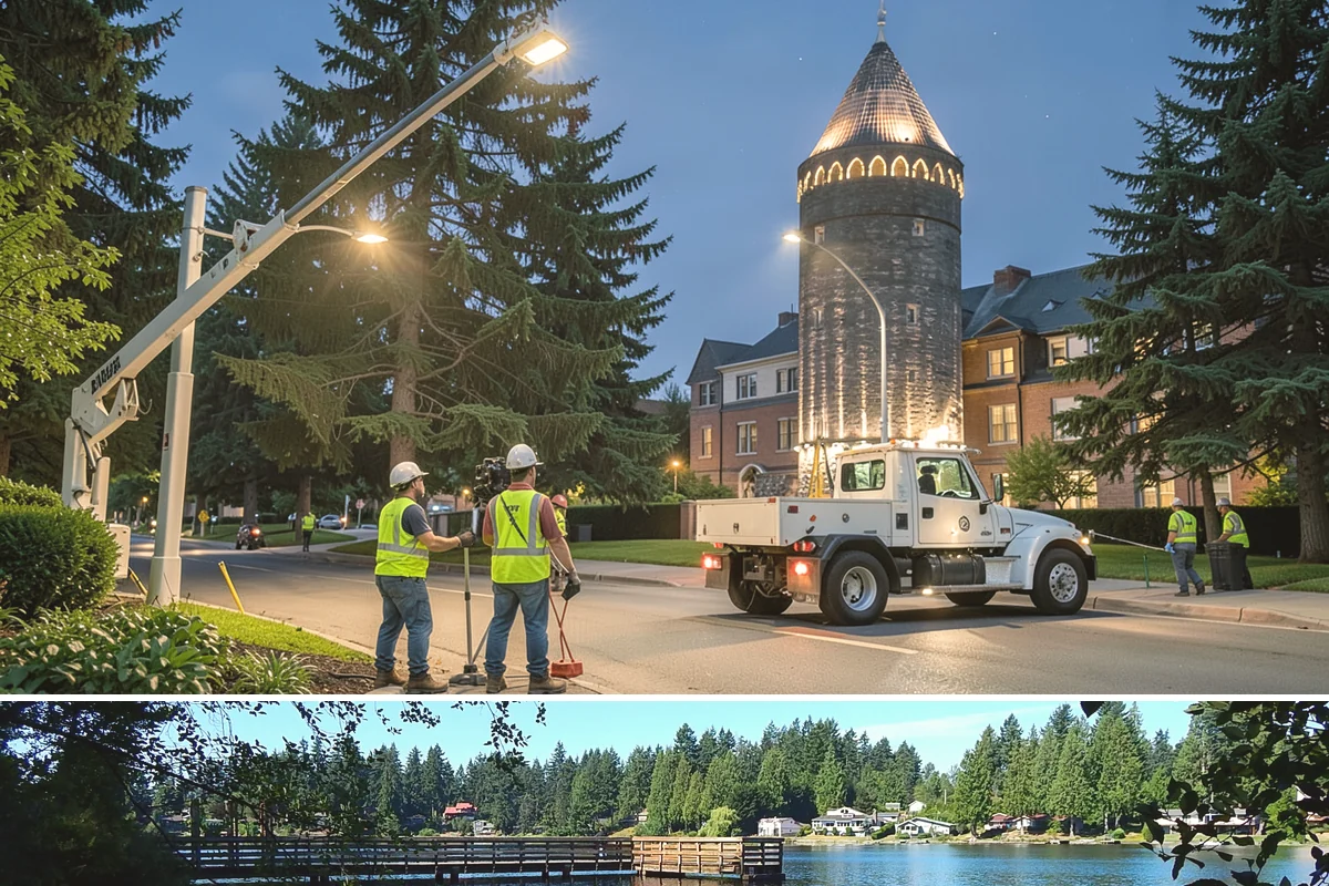 Park Landscape Maintenance in Federal Way, King County, WA - Peak mowing and bed care span spring through early fall, while wet-season work shifts to leaf cleanup, drainage clearing, and...