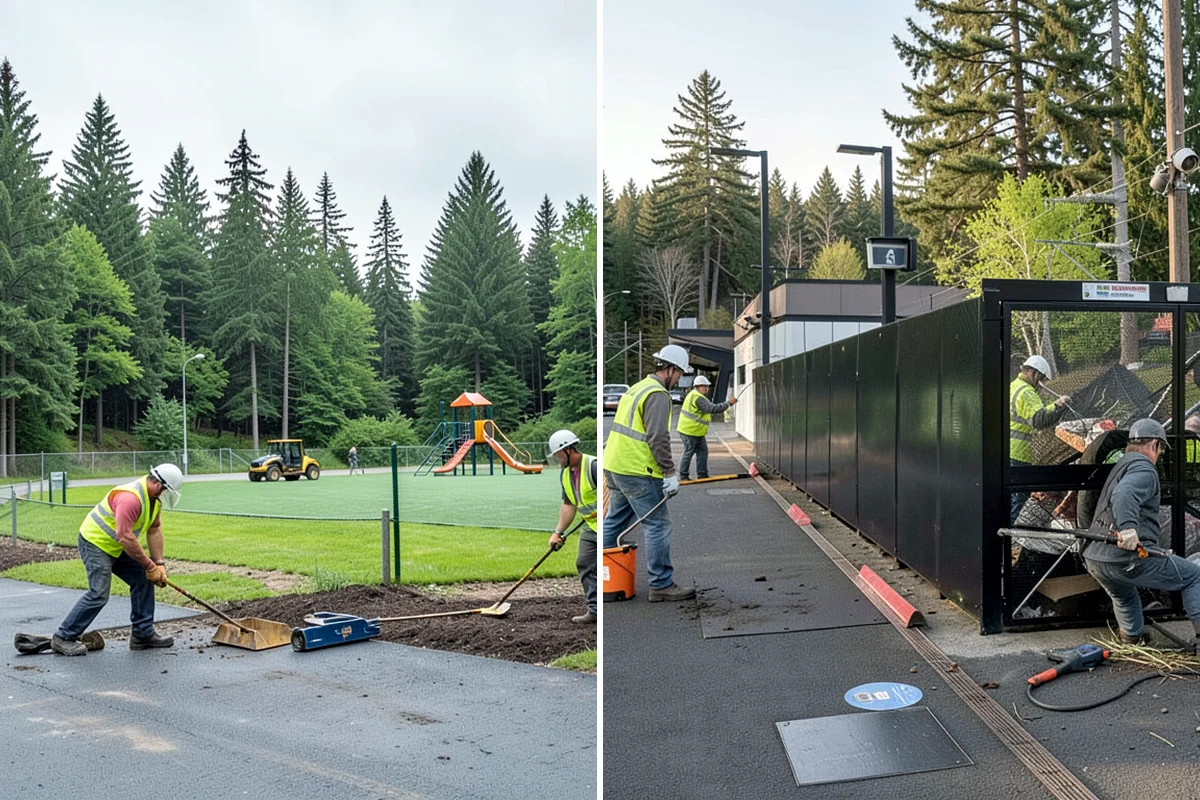 Park Landscape Maintenance in Lake Forest Park, King County, WA - Map each park zone and set turf, bed, and pathway standards