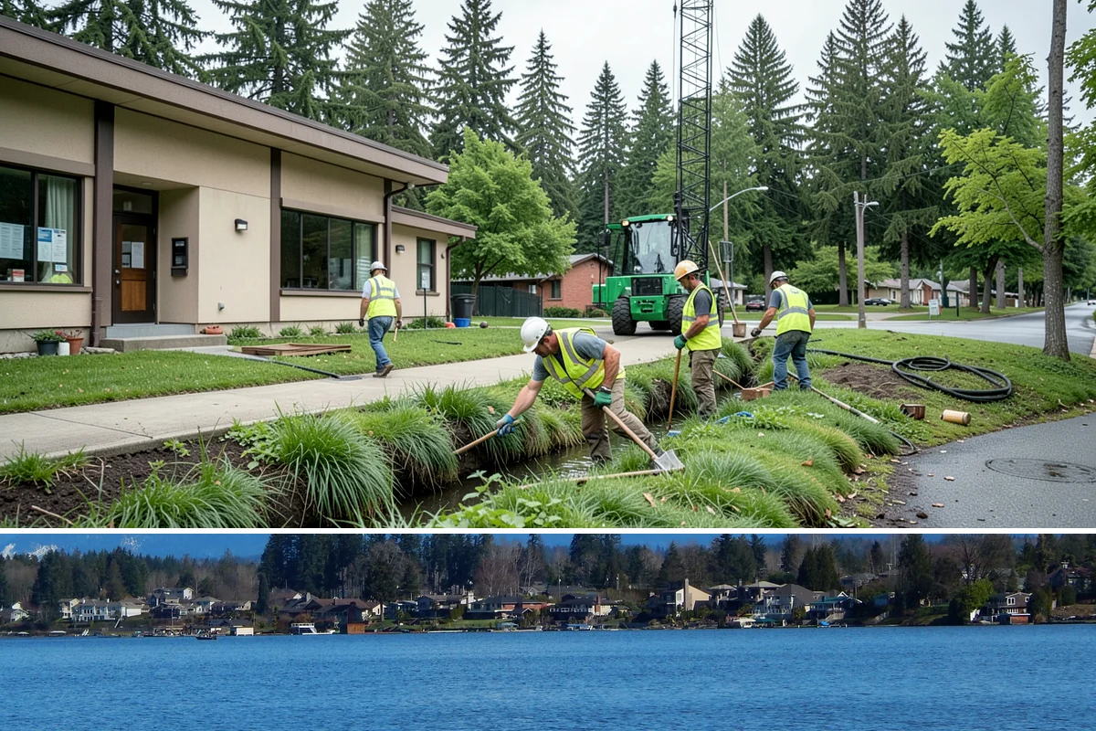 Park Landscape Maintenance in Lake Stevens, Snohomish County, WA - Peak mowing and bed care span spring through early fall, while wet-season work shifts to leaf cleanup, drainage clearing, and...