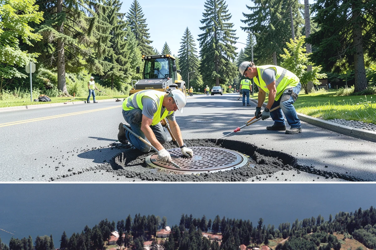 Park Landscape Maintenance in Lakewood, Pierce County, WA - Peak mowing and bed care span spring through early fall, while wet-season work shifts to leaf cleanup, drainage clearing, and...