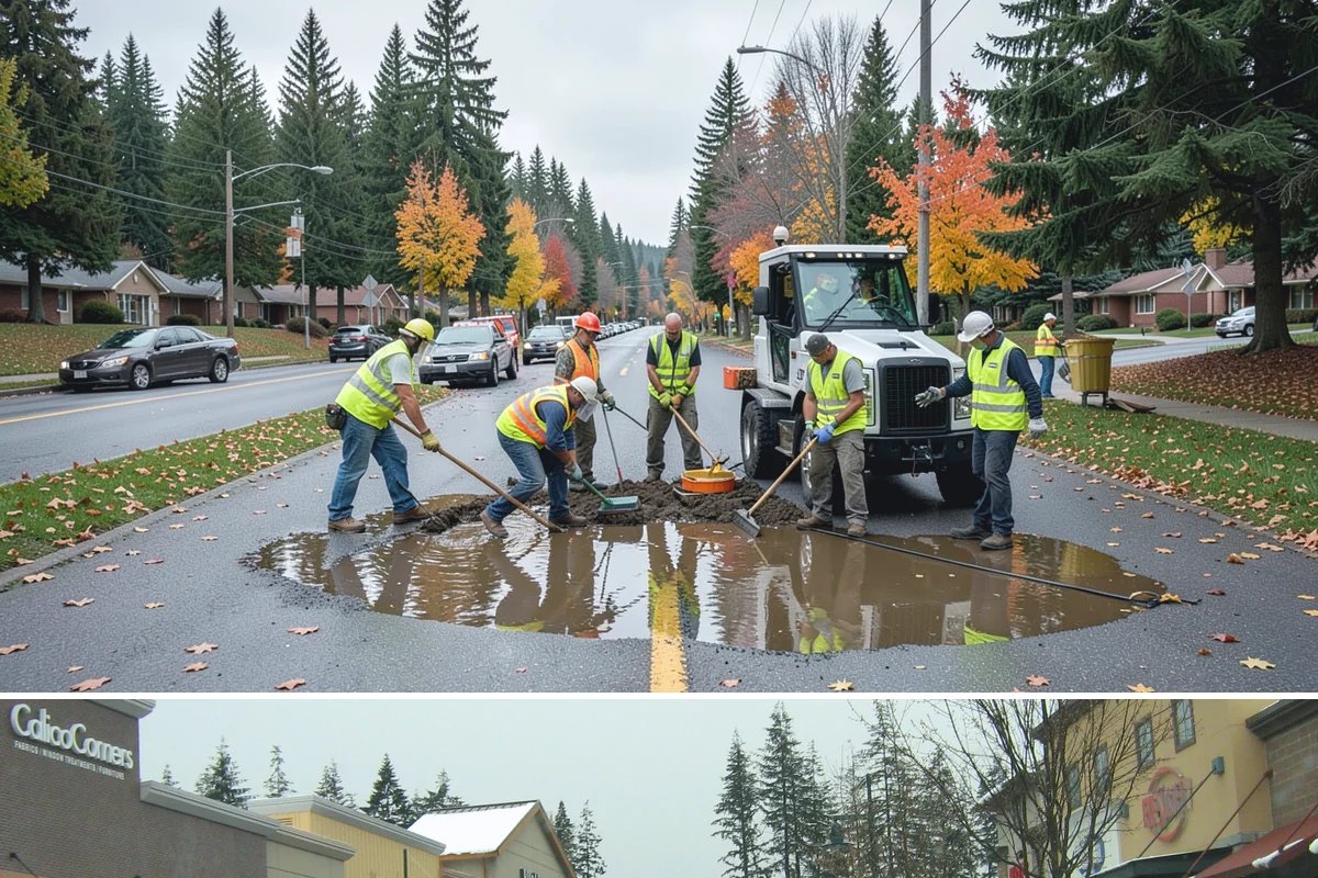 Park Landscape Maintenance in Mill Creek, Snohomish County, WA - Peak mowing and bed care span spring through early fall, while wet-season work shifts to leaf cleanup, drainage clearing, and...