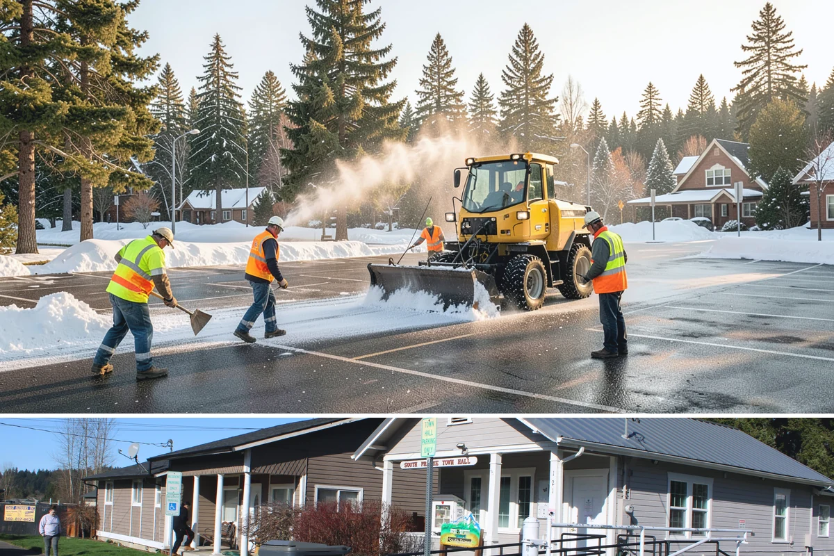 Park Landscape Maintenance in South Prairie, Pierce County, WA - Peak mowing and bed care span spring through early fall, while wet-season work shifts to leaf cleanup, drainage clearing, and...