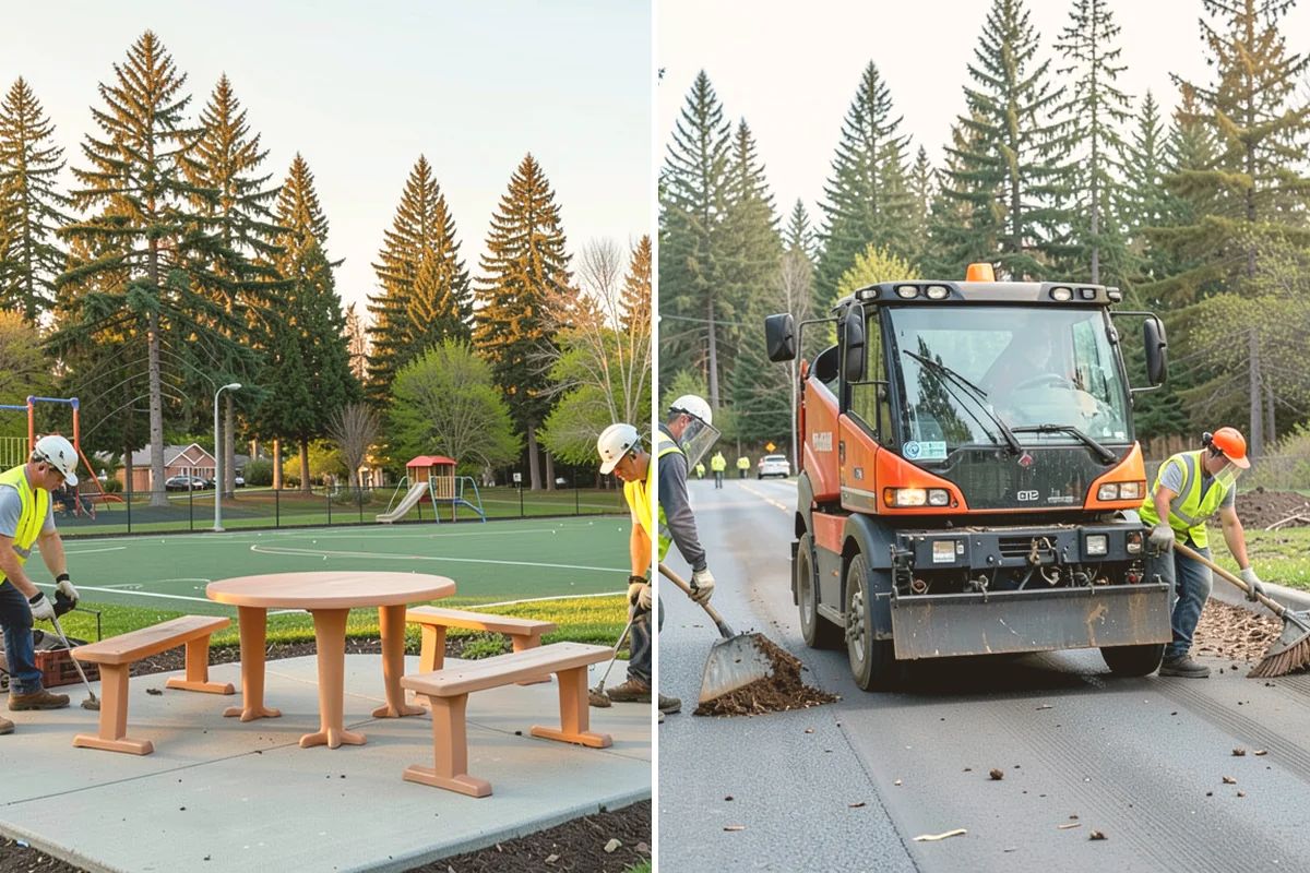 Park Landscape Maintenance in Stanwood, Snohomish County, WA - Map each park zone and set turf, bed, and pathway standards