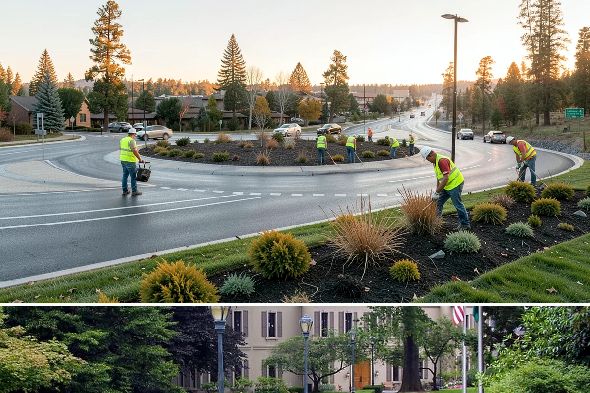 Park Landscape Maintenance in Woodinville, King County, WA - Peak mowing and bed care span spring through early fall, while wet-season work shifts to leaf cleanup, drainage clearing, and...
