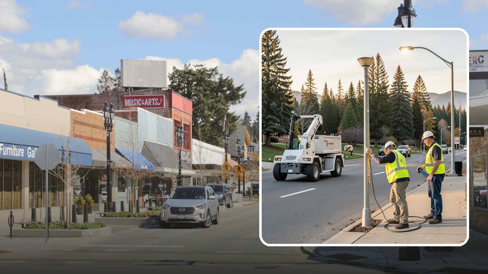 Park Lighting Repairs in Bothell, King County, WA - Diagnosis and repair of failed park and pathway lighting to restore safe nighttime access.