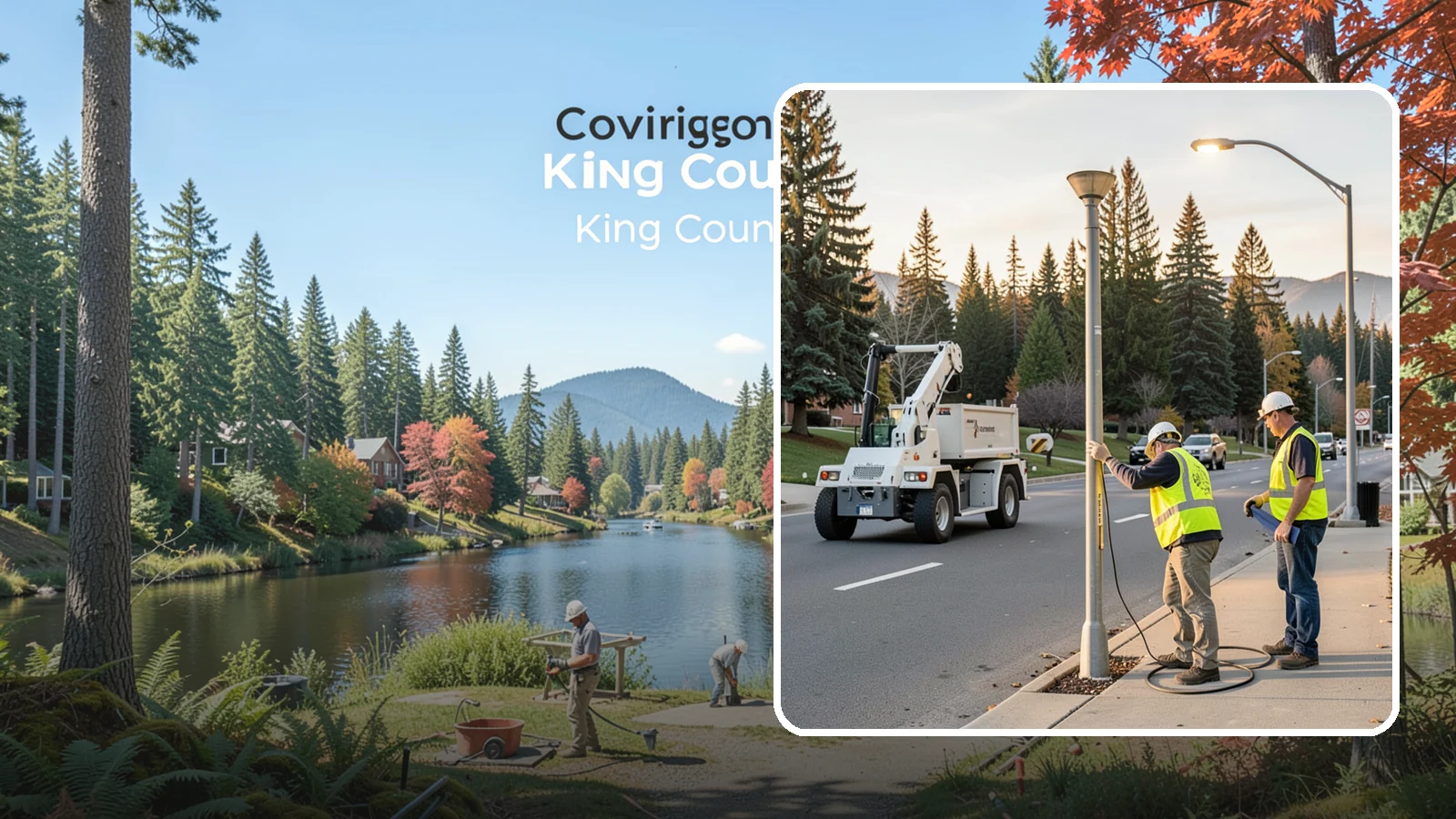 Park Lighting Repairs in Covington, King County, WA - Diagnosis and repair of failed park and pathway lighting to restore safe nighttime access.
