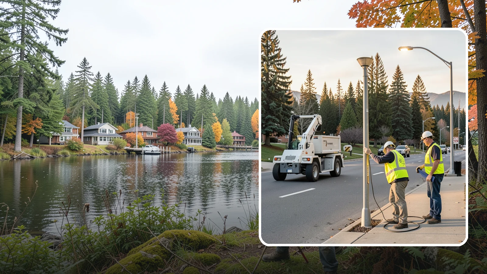 Park Lighting Repairs in La Conner, Skagit County, WA - Diagnosis and repair of failed park and pathway lighting to restore safe nighttime access.