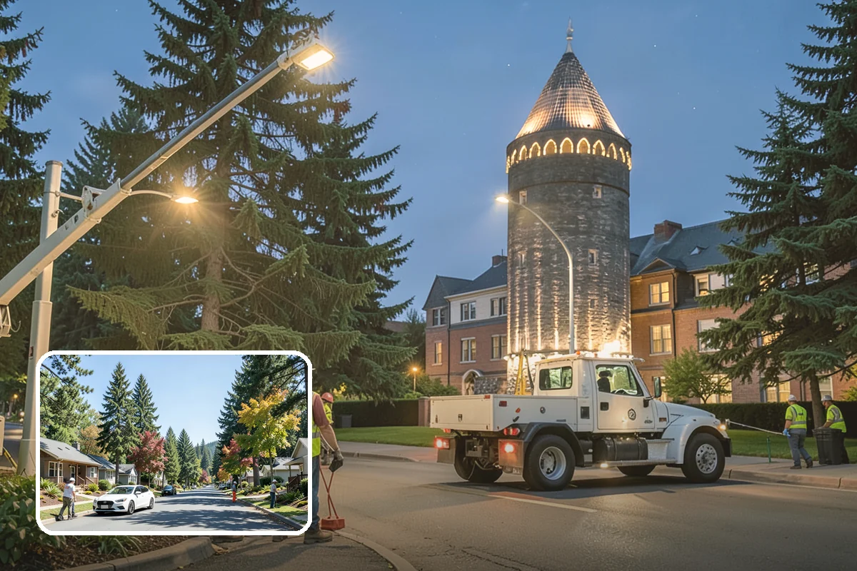 Park Lighting Repairs in Orting, Pierce County, WA - Restores safe nighttime lighting in public parks
