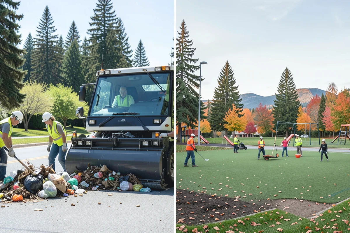 Park Litter Removal in Des Moines, King County, WA - Map litter routes and receptacle locations across the parks