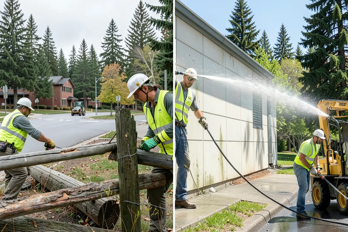 Park Litter Removal in DuPont, Pierce County, WA - Map litter routes and receptacle locations across the parks
