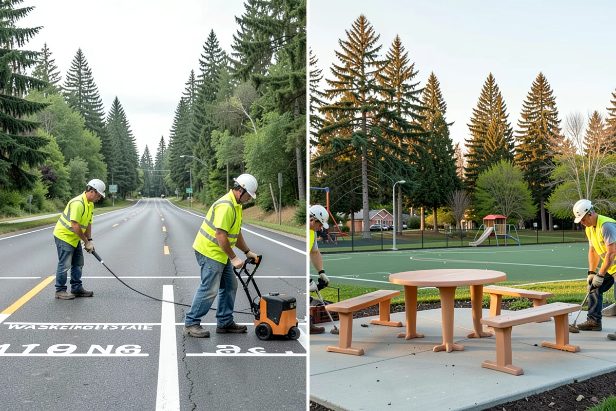 Park Litter Removal in Gig Harbor, Pierce County, WA - Map litter routes and receptacle locations across the parks