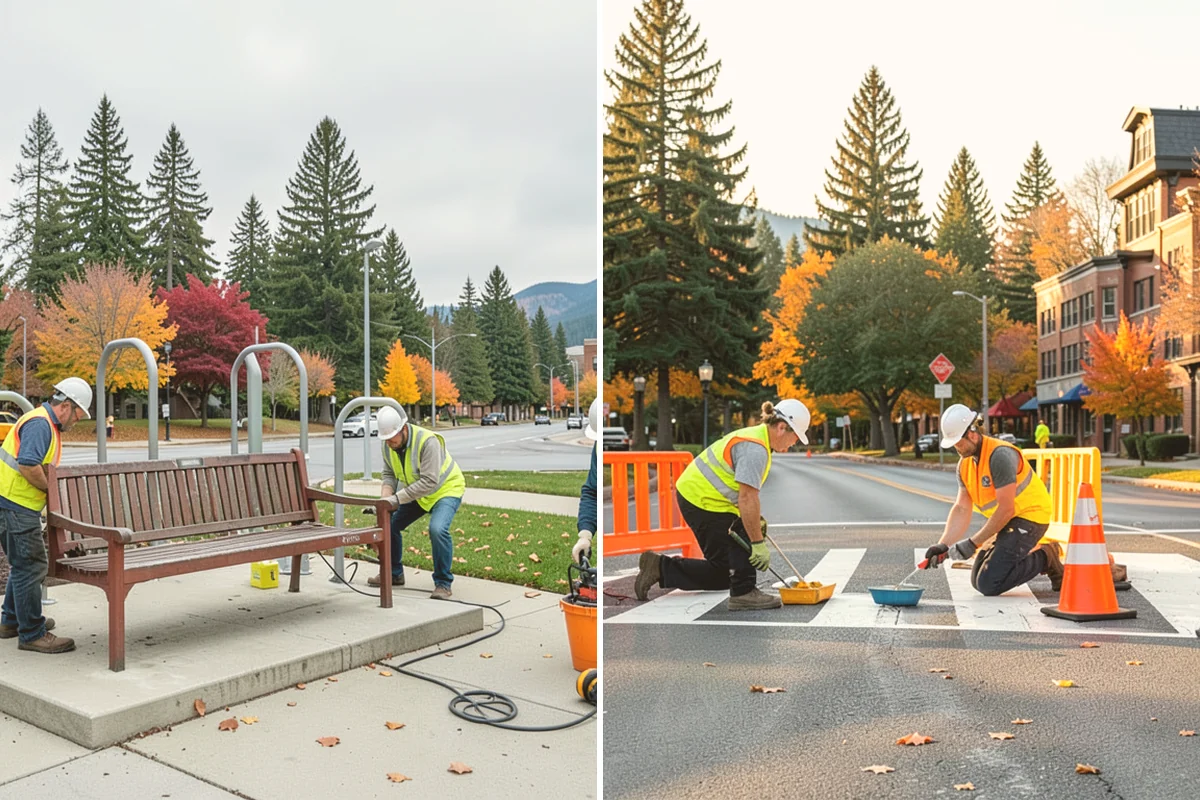 Park Litter Removal in Mount Vernon, Skagit County, WA - Map litter routes and receptacle locations across the parks