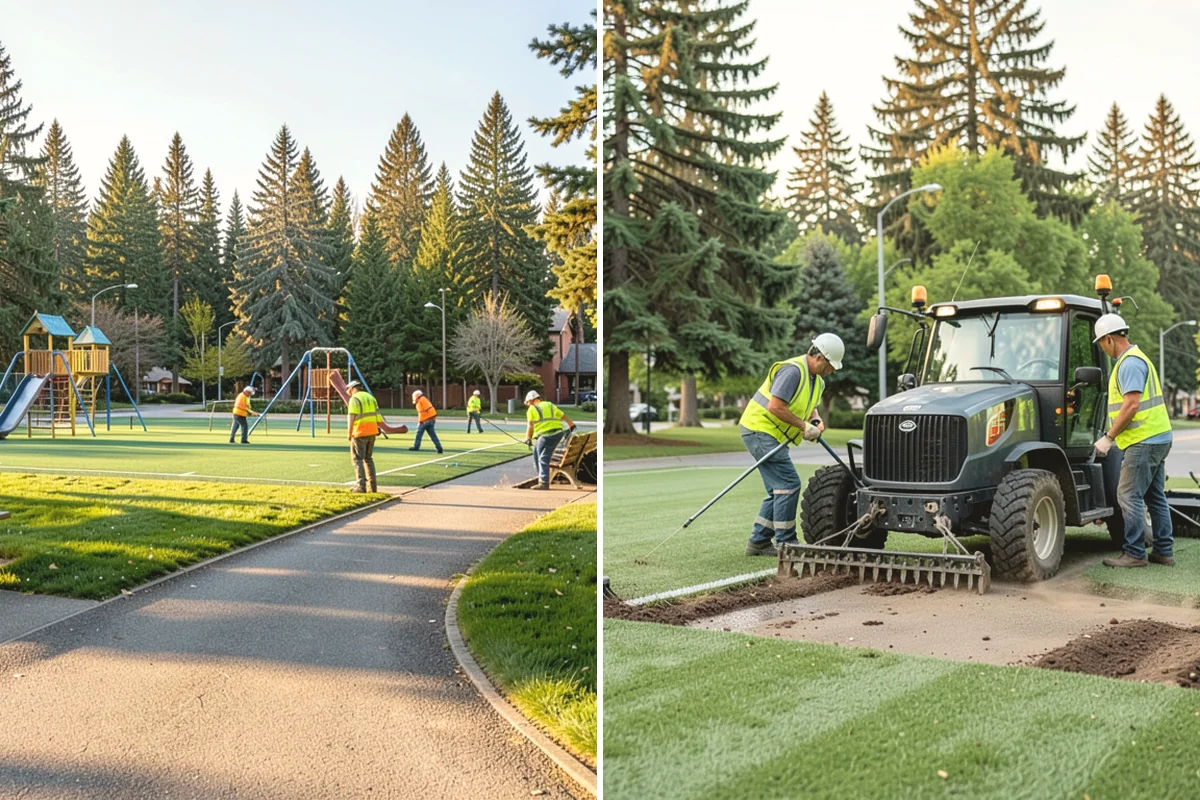Park Litter Removal in North Bend, King County, WA - Map litter routes and receptacle locations across the parks