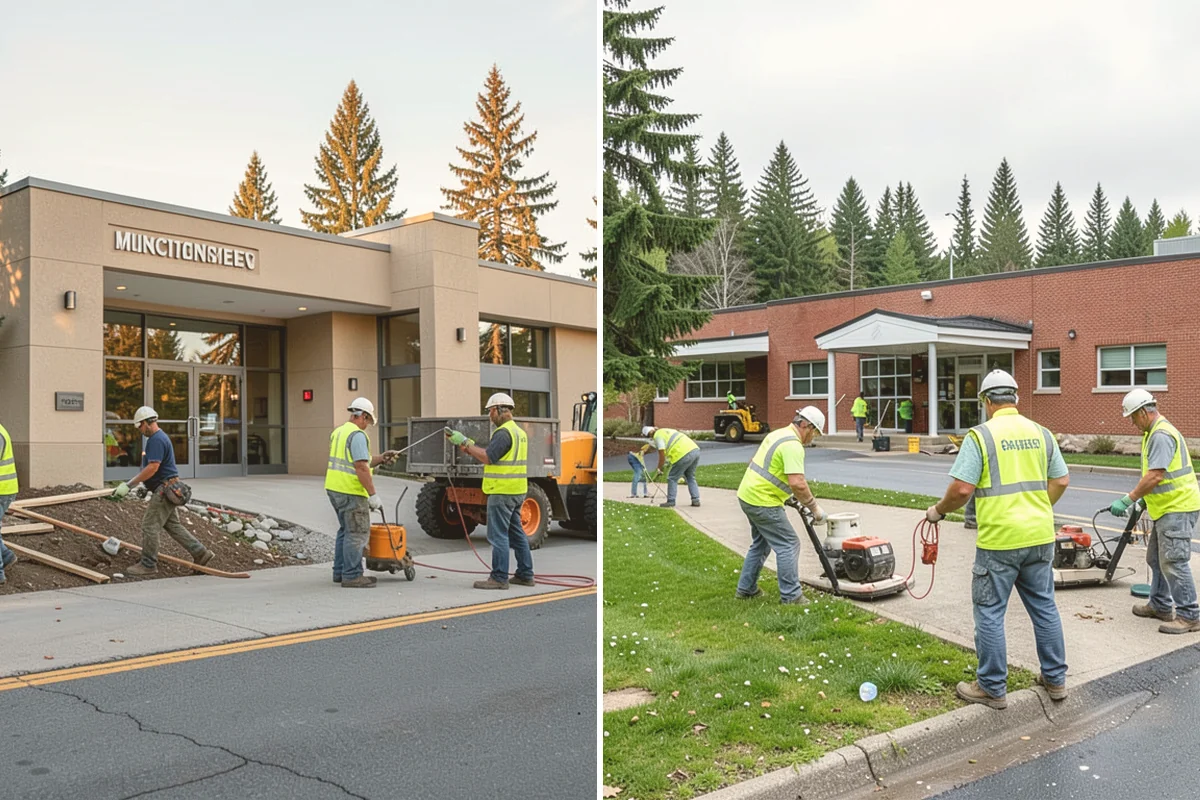 Park Litter Removal in Orting, Pierce County, WA - Map litter routes and receptacle locations across the parks