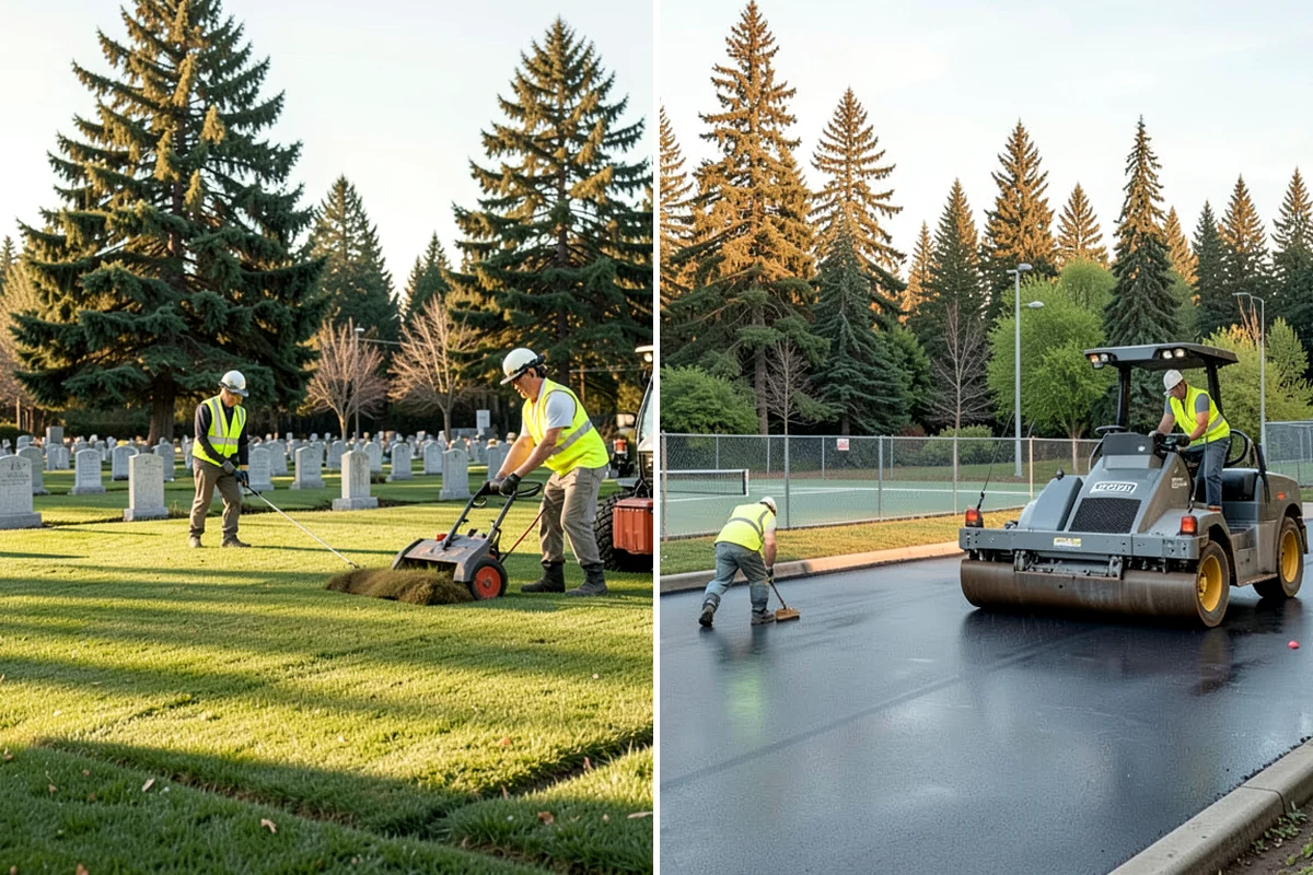 Park Litter Removal in Pacific, King County, WA - Map litter routes and receptacle locations across the parks