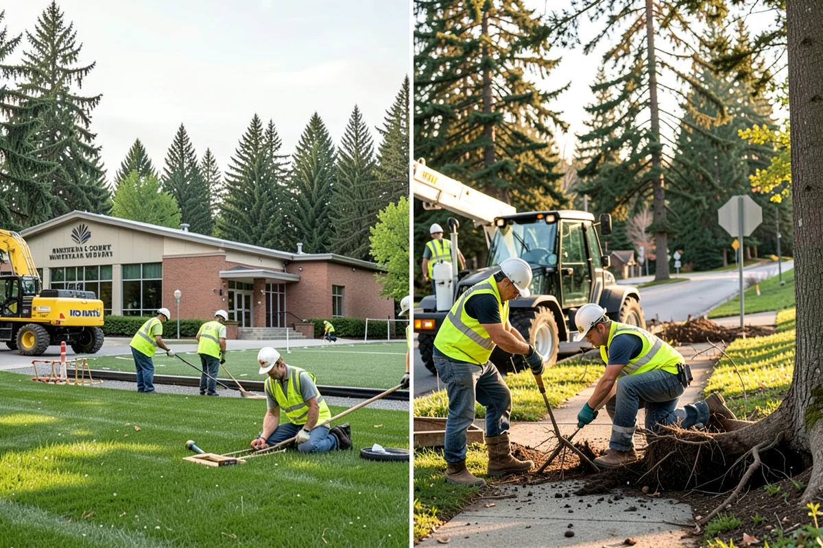 Park Litter Removal in Puyallup, Pierce County, WA - Map litter routes and receptacle locations across the parks