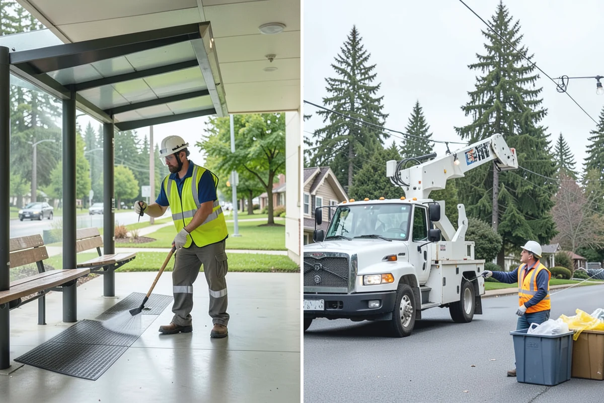 Park Litter Removal in Redmond, King County, WA - Map litter routes and receptacle locations across the parks