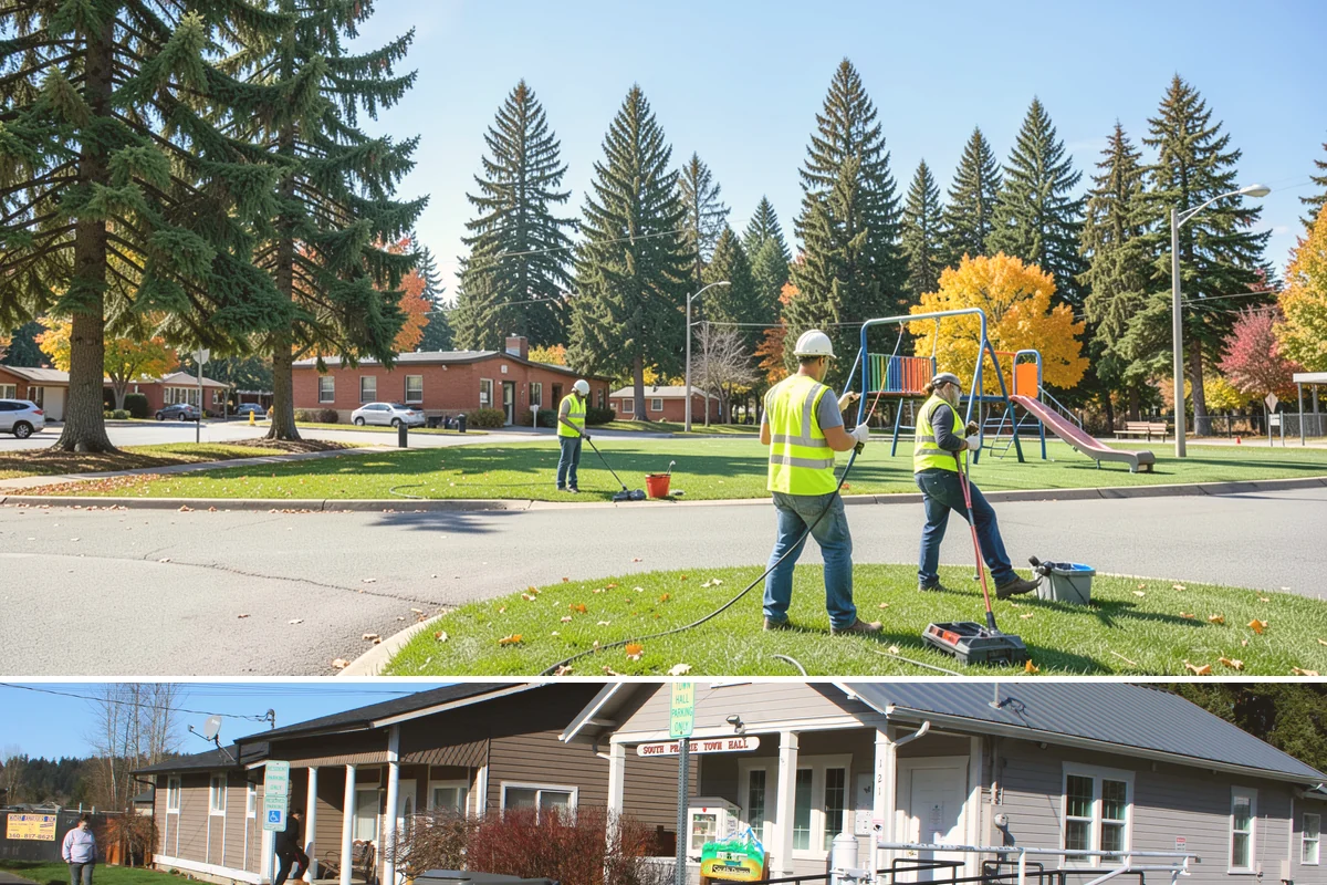 Park Litter Removal in South Prairie, Pierce County, WA - Litter volume peaks through the warm-weather months and around holidays and community events.