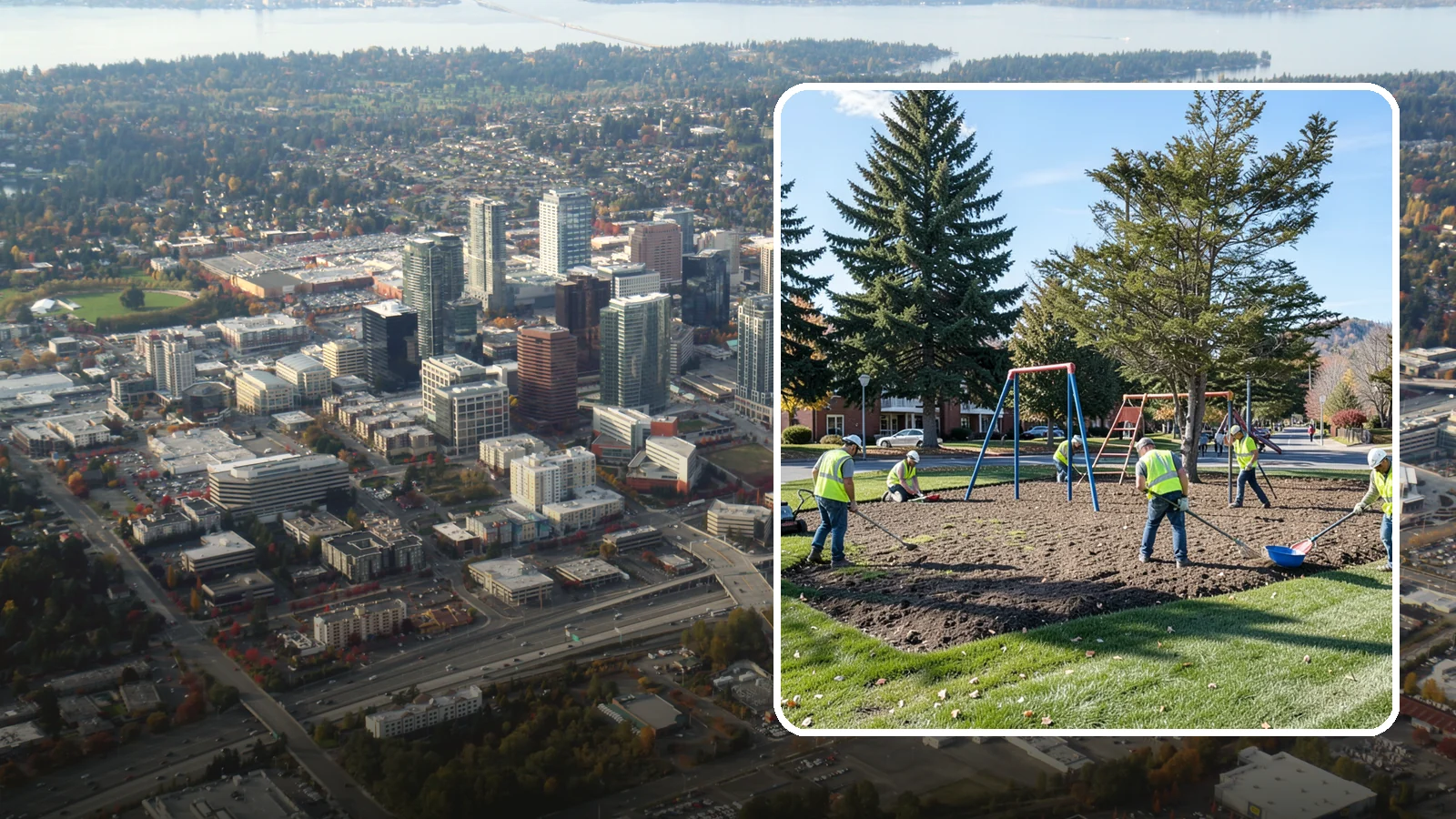 Park Maintenance in Bellevue, King County, WA - Scheduled grounds and amenity upkeep that keeps municipal parks safe, clean, and ready for public use across Western Washington.