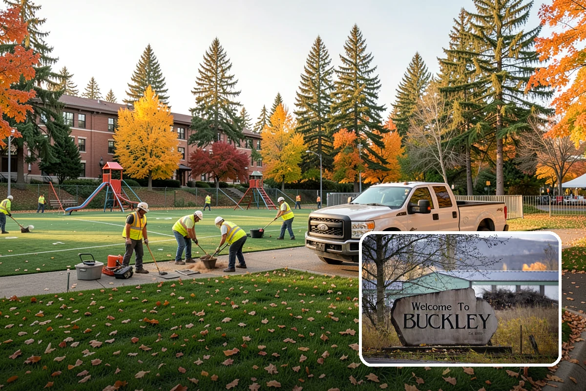 Park Maintenance in Buckley, Pierce County, WA - Consistent presentation that reflects well on the agency and its stewardship