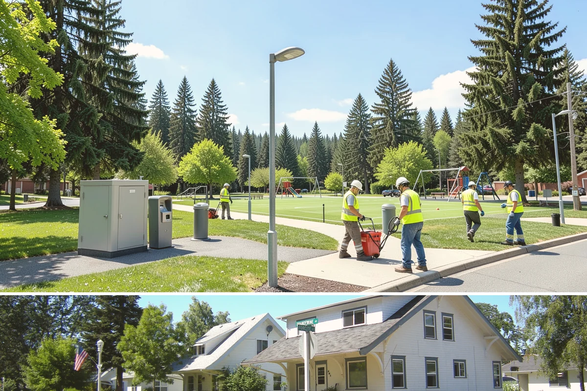 Park Maintenance in DuPont, Pierce County, WA - Maintenance intensity peaks from April through October, with lighter cleanup and storm-response work carrying through the wet...