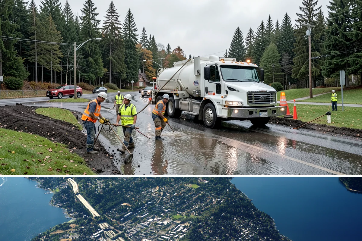 Park Maintenance in Mercer Island, King County, WA - Maintenance intensity peaks from April through October, with lighter cleanup and storm-response work carrying through the wet...