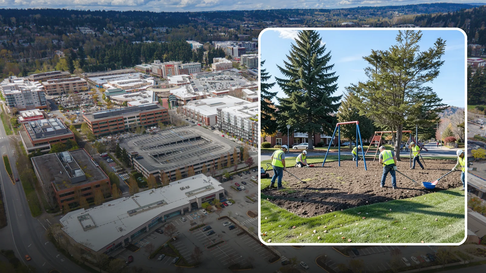Park Maintenance in Redmond, King County, WA - Scheduled grounds and amenity upkeep that keeps municipal parks safe, clean, and ready for public use across Western Washington.