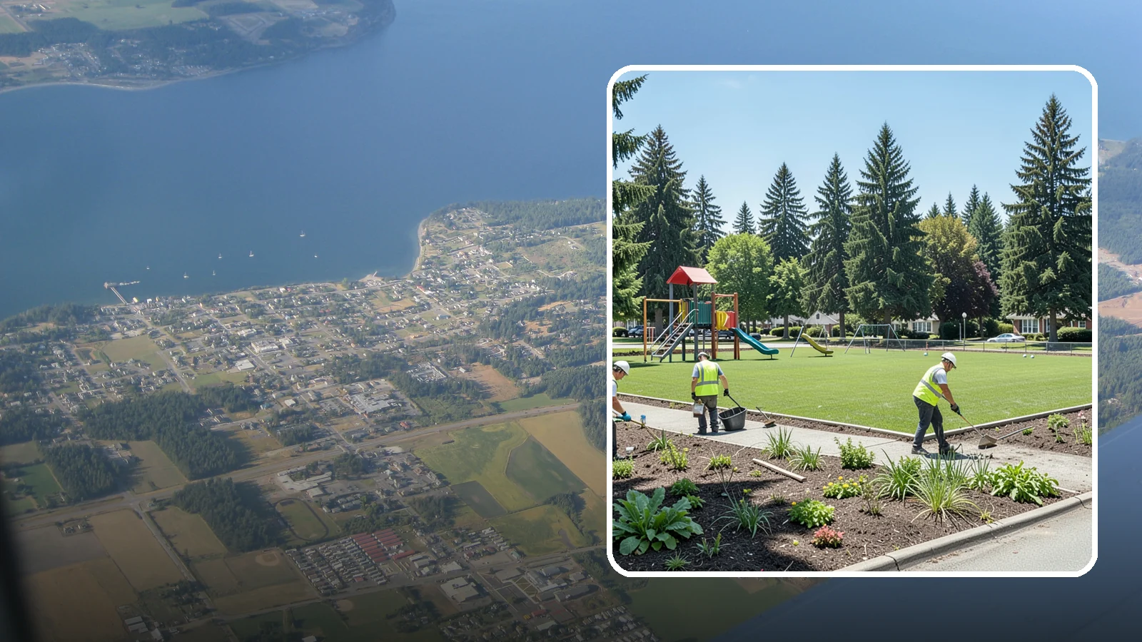 Park Restoration in Coupeville, Island County, WA - Renovation of degraded park landscapes and amenities that returns worn or damaged sites to full public use.
