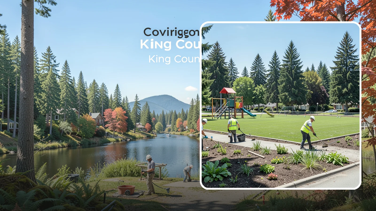Park Restoration in Covington, King County, WA - Renovation of degraded park landscapes and amenities that returns worn or damaged sites to full public use.