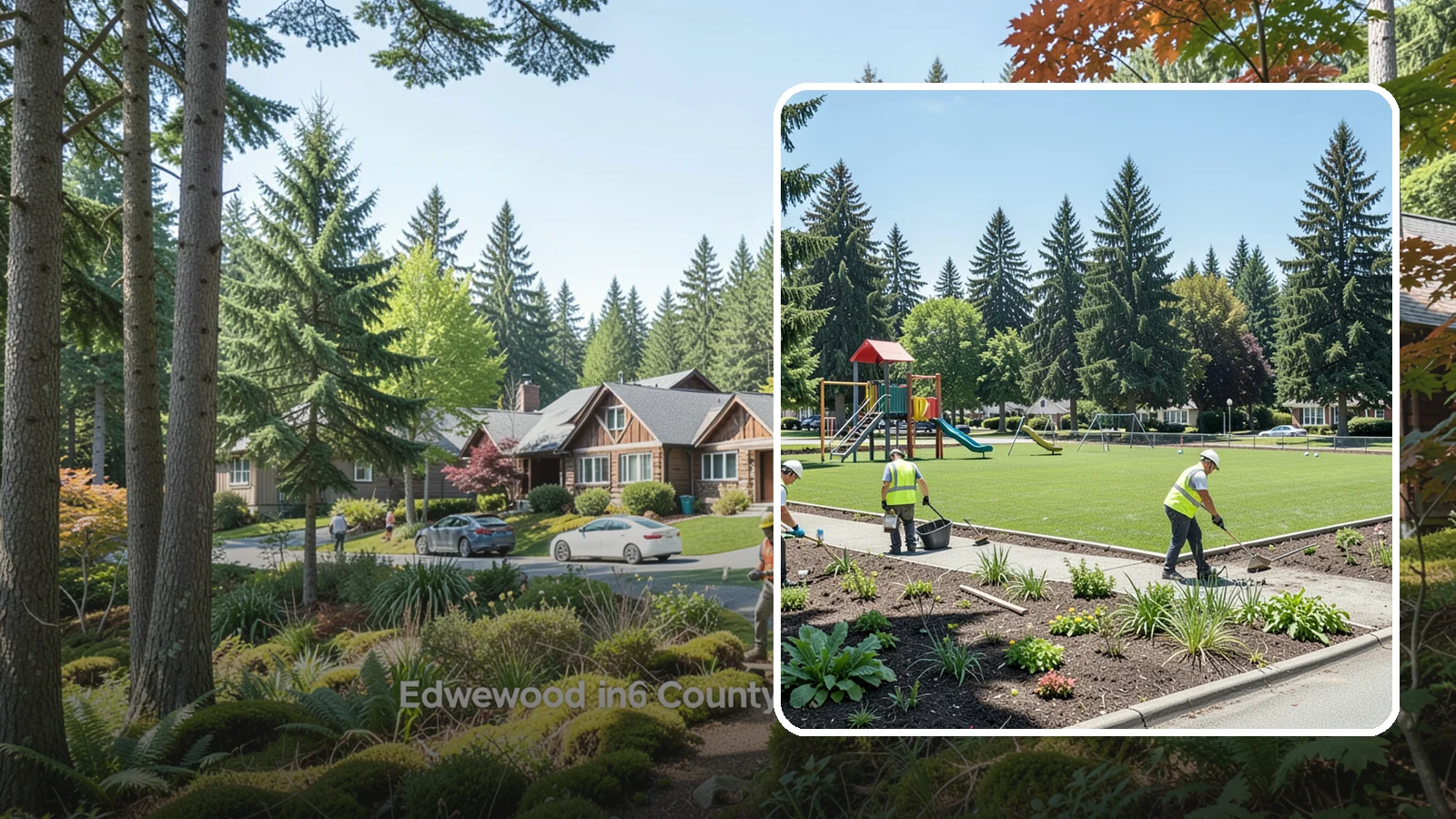 Park Restoration in Edgewood, Pierce County, WA - Renovation of degraded park landscapes and amenities that returns worn or damaged sites to full public use.
