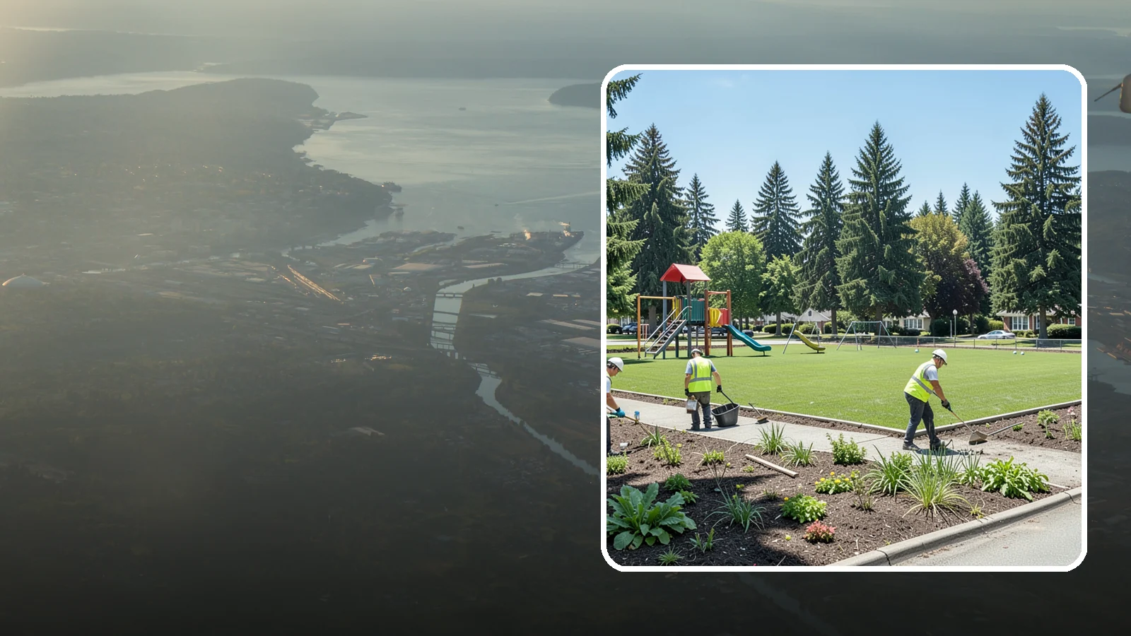 Park Restoration in Fife, Pierce County, WA - Renovation of degraded park landscapes and amenities that returns worn or damaged sites to full public use.