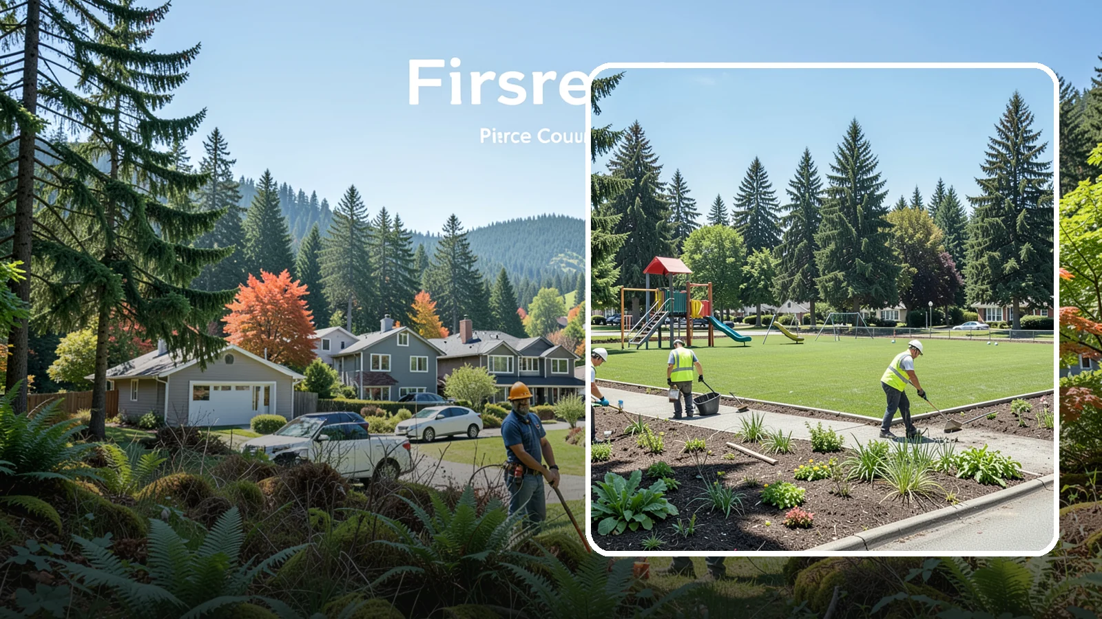 Park Restoration in Fircrest, Pierce County, WA - Renovation of degraded park landscapes and amenities that returns worn or damaged sites to full public use.