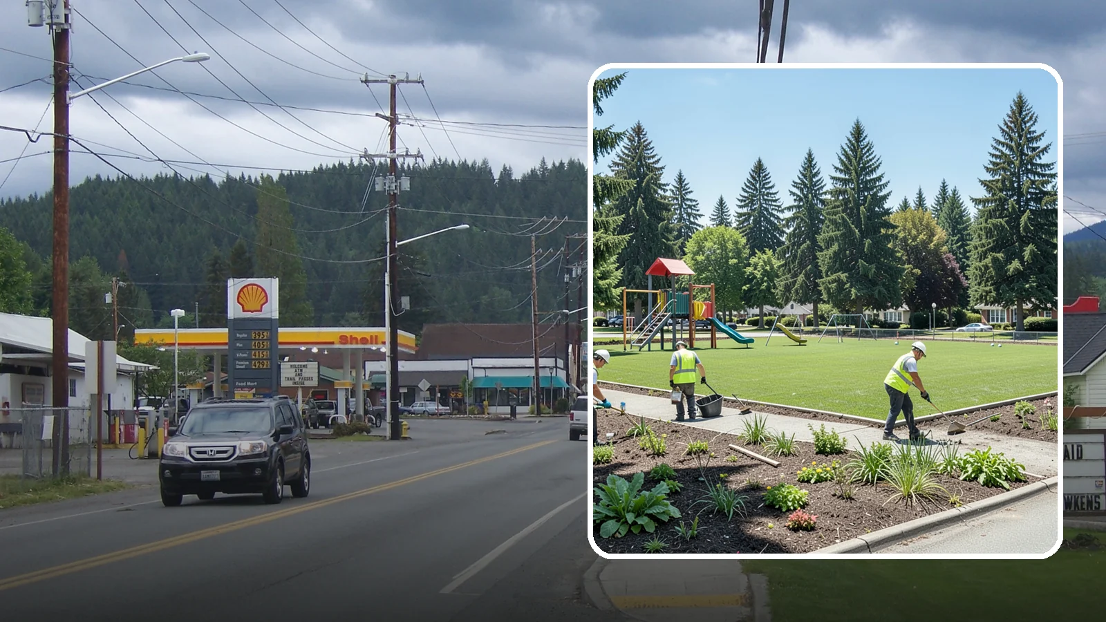 Park Restoration in Granite Falls, Snohomish County, WA - Renovation of degraded park landscapes and amenities that returns worn or damaged sites to full public use.