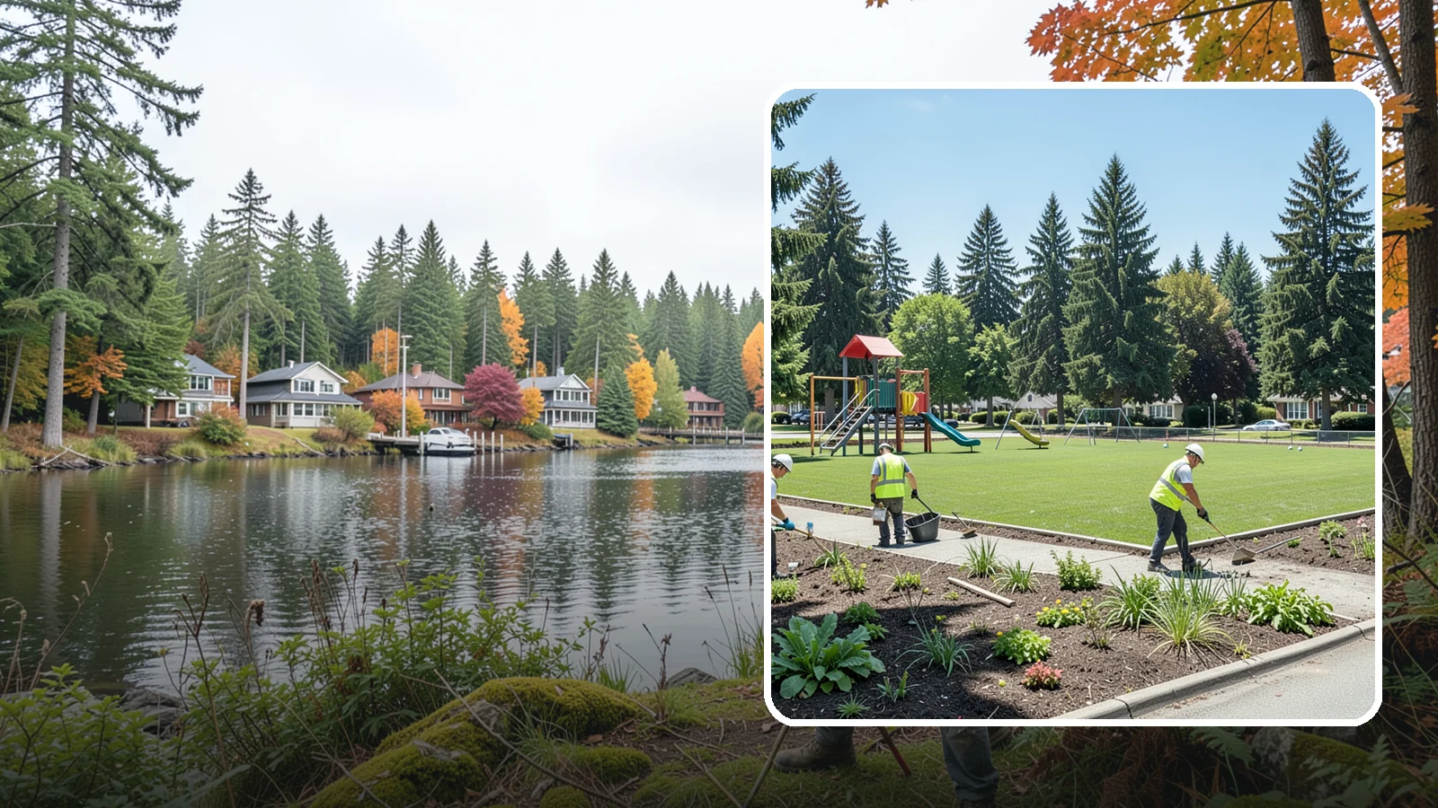Park Restoration in La Conner, Skagit County, WA - Renovation of degraded park landscapes and amenities that returns worn or damaged sites to full public use.