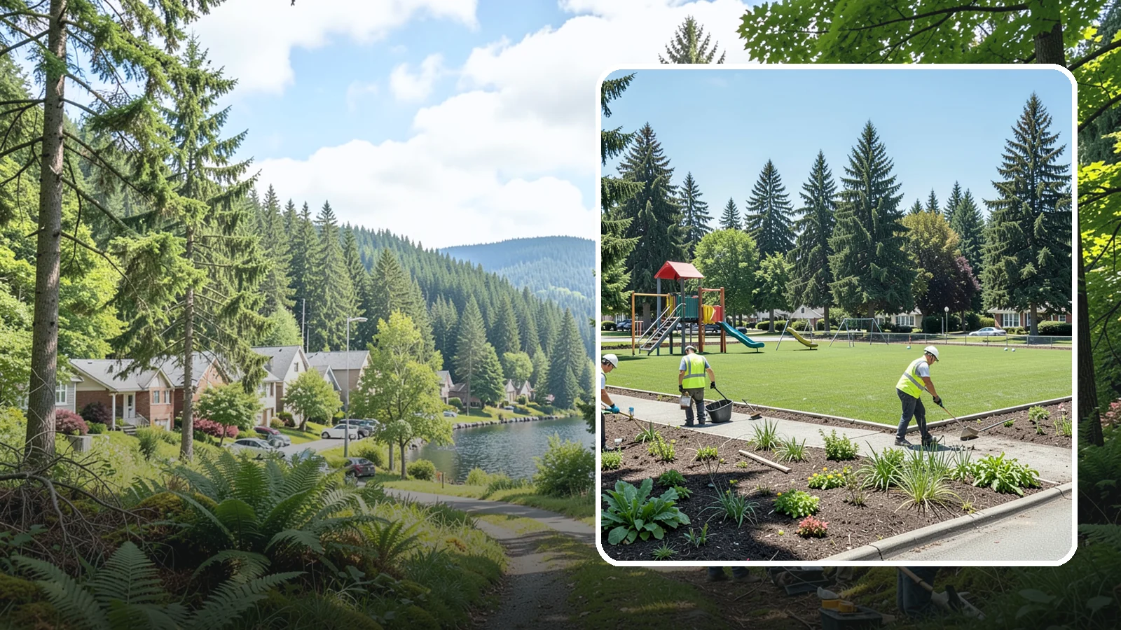 Park Restoration in Lake Forest Park, King County, WA - Renovation of degraded park landscapes and amenities that returns worn or damaged sites to full public use.