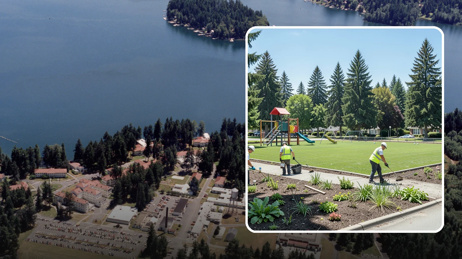 Park Restoration in Lakewood, Pierce County, WA - Renovation of degraded park landscapes and amenities that returns worn or damaged sites to full public use.