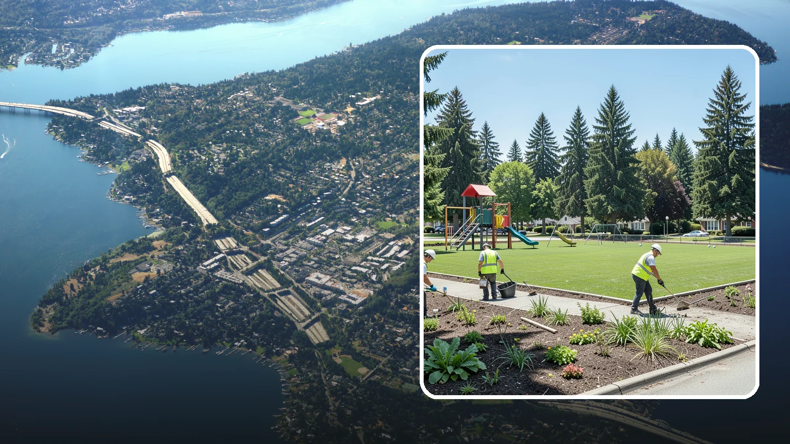 Park Restoration in Mercer Island, King County, WA - Renovation of degraded park landscapes and amenities that returns worn or damaged sites to full public use.