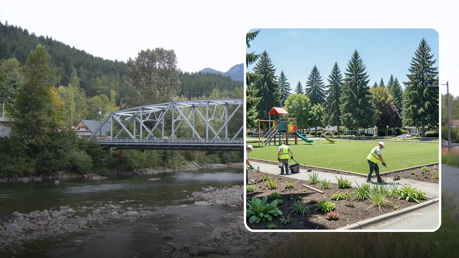 Park Restoration in Skykomish, King County, WA - Renovation of degraded park landscapes and amenities that returns worn or damaged sites to full public use.