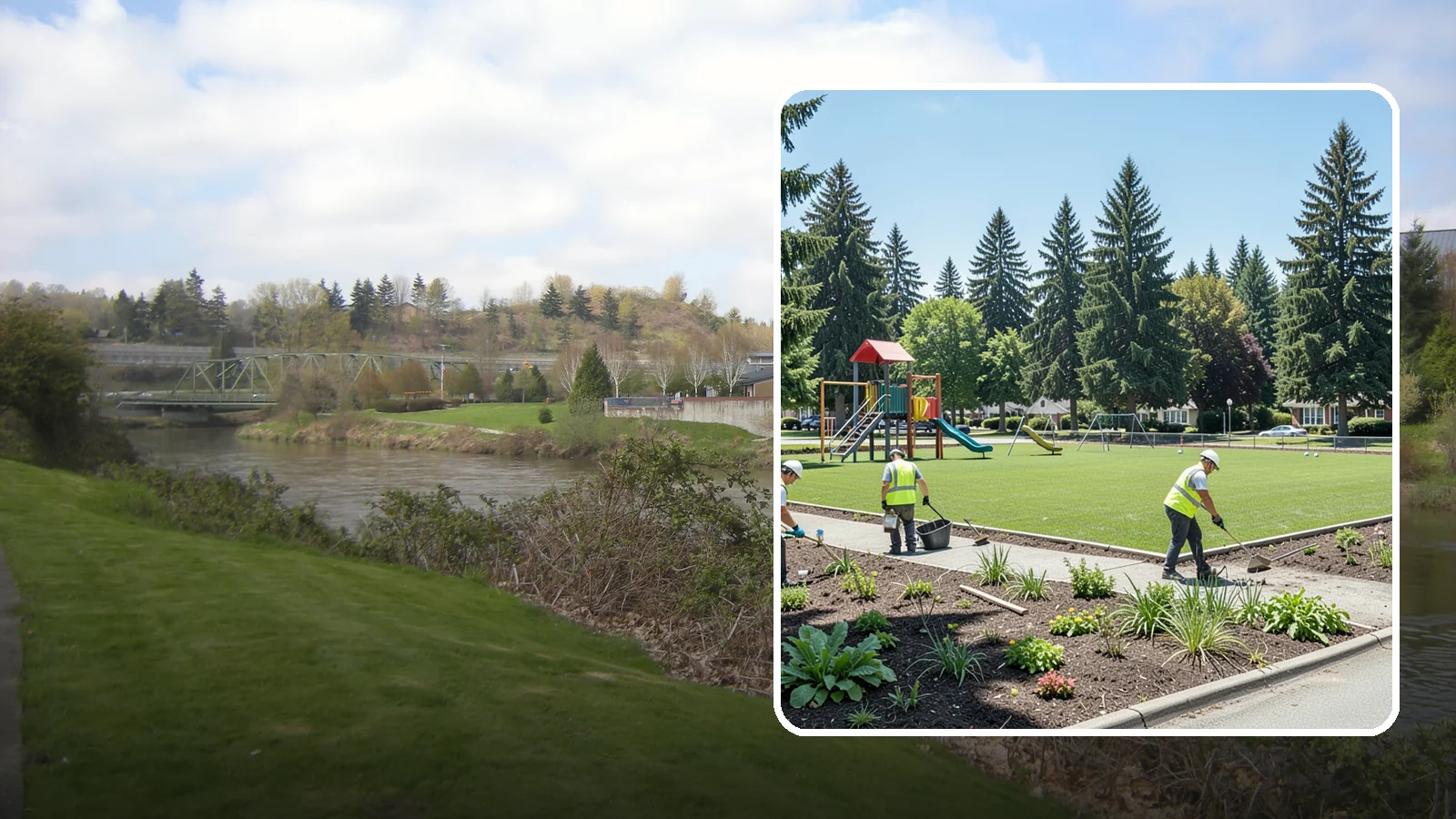 Park Restoration in Tukwila, King County, WA - Renovation of degraded park landscapes and amenities that returns worn or damaged sites to full public use.
