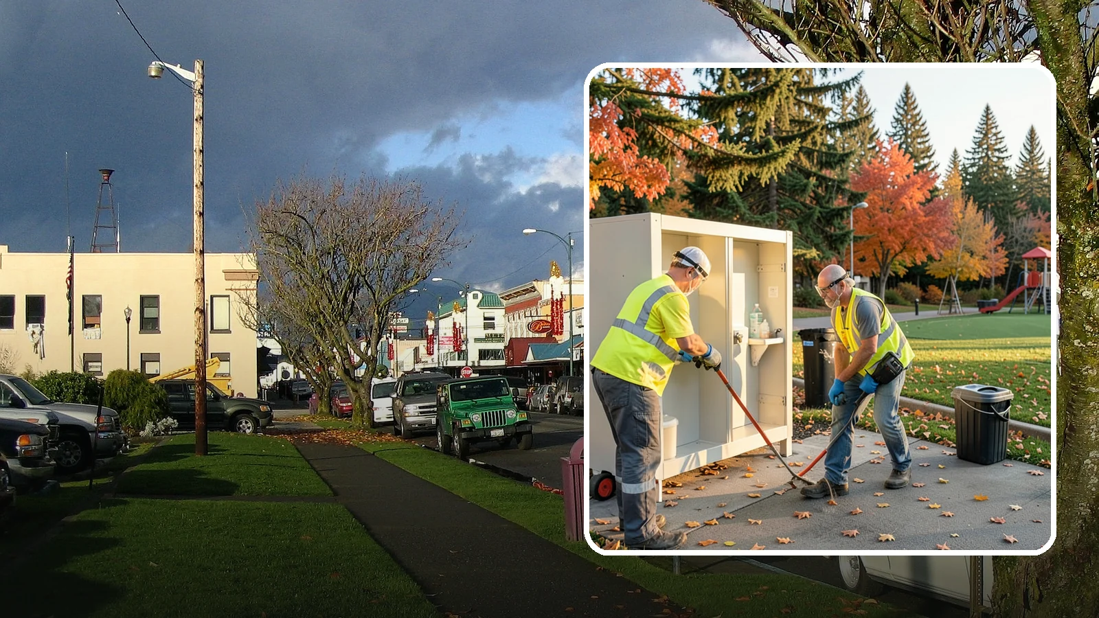 Park Restroom Cleaning in Arlington, Snohomish County, WA - Sanitary cleaning and restocking of park restrooms that protects public health and reduces complaints.