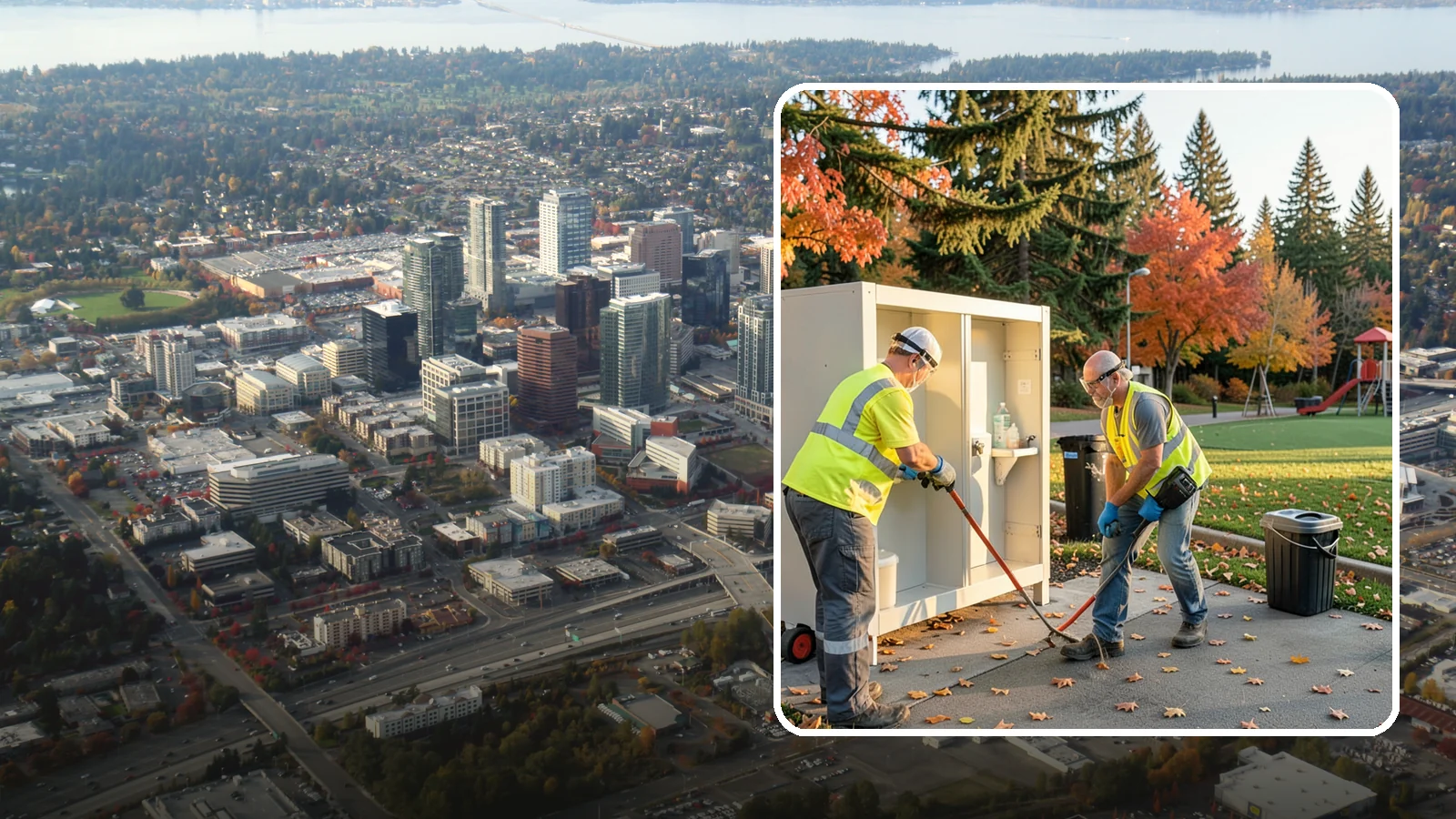 Park Restroom Cleaning in Bellevue, King County, WA - Sanitary cleaning and restocking of park restrooms that protects public health and reduces complaints.